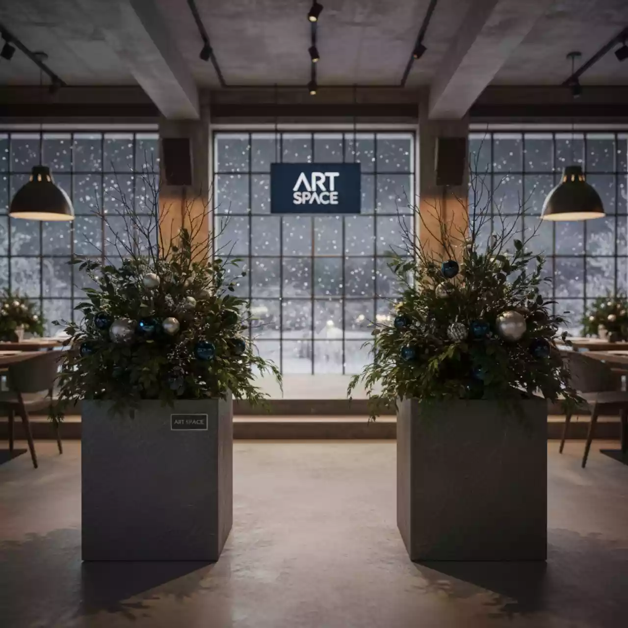 Аренда Кашпо для цветов Prosperplast Urbi Square Effect антрацит 49,21 л в ресторане «Sanremo» — ART SPACE