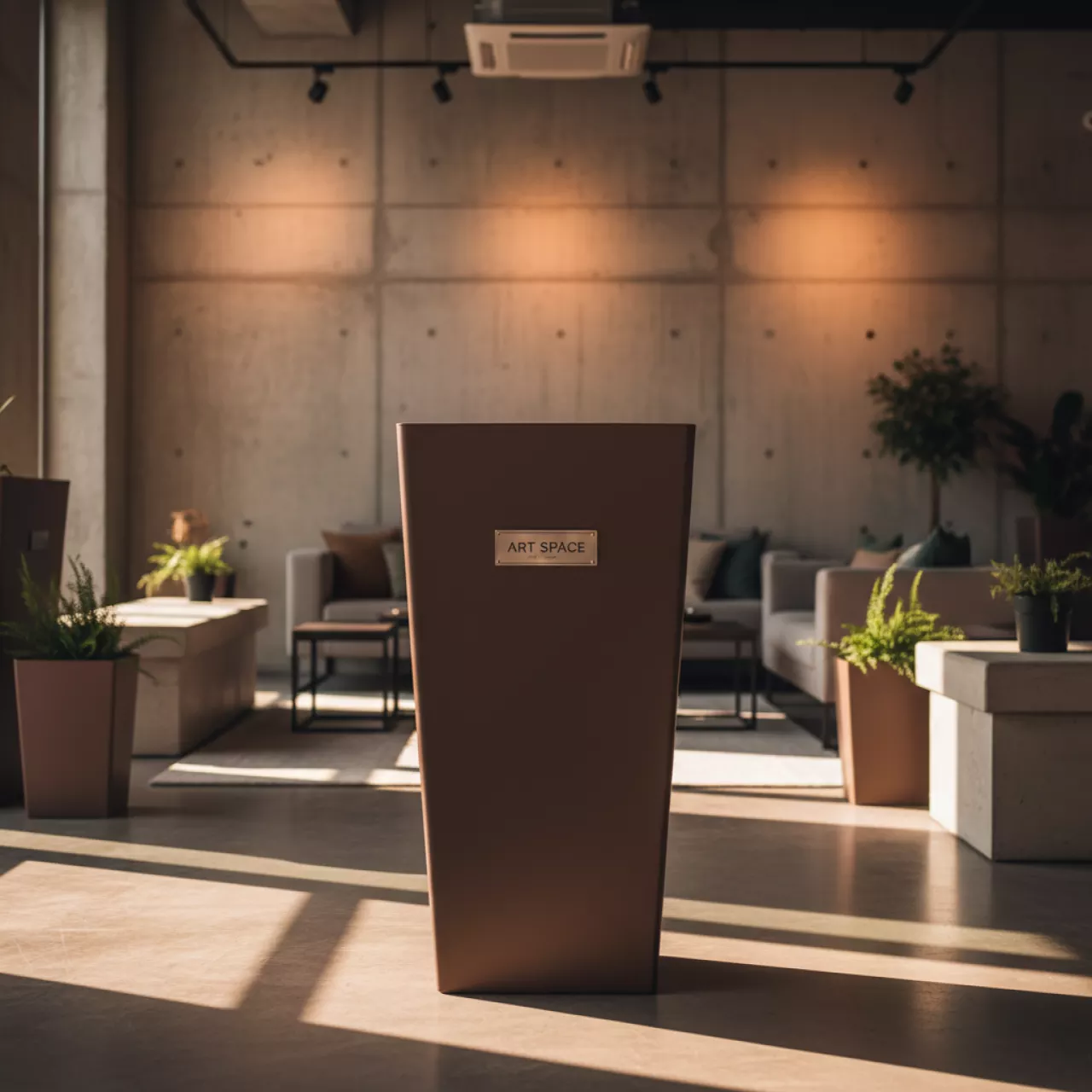 Аренда Кашпо для цветов Prosperplast Urbi Square кофе 49 21 л в Courtyard by Marriott Sochi — ART SPACE