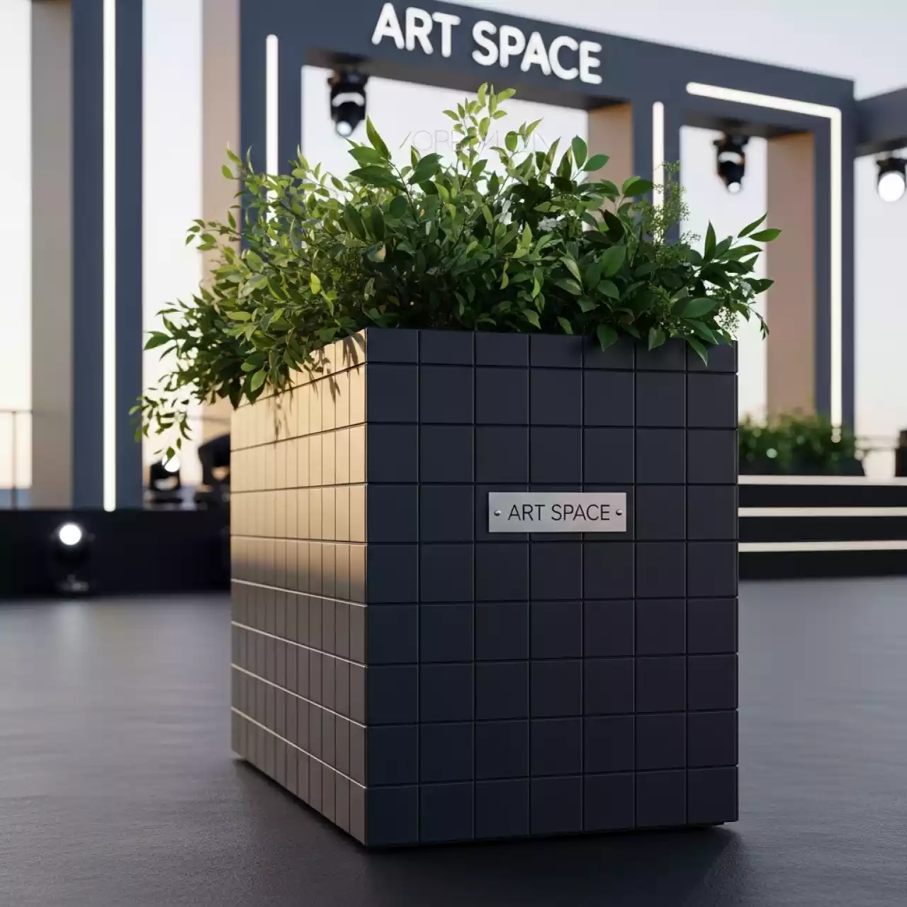 Аренда Кашпо модульное Sipario Chiusura закрывающий элемент на Имеретинской набережной — ART SPACE