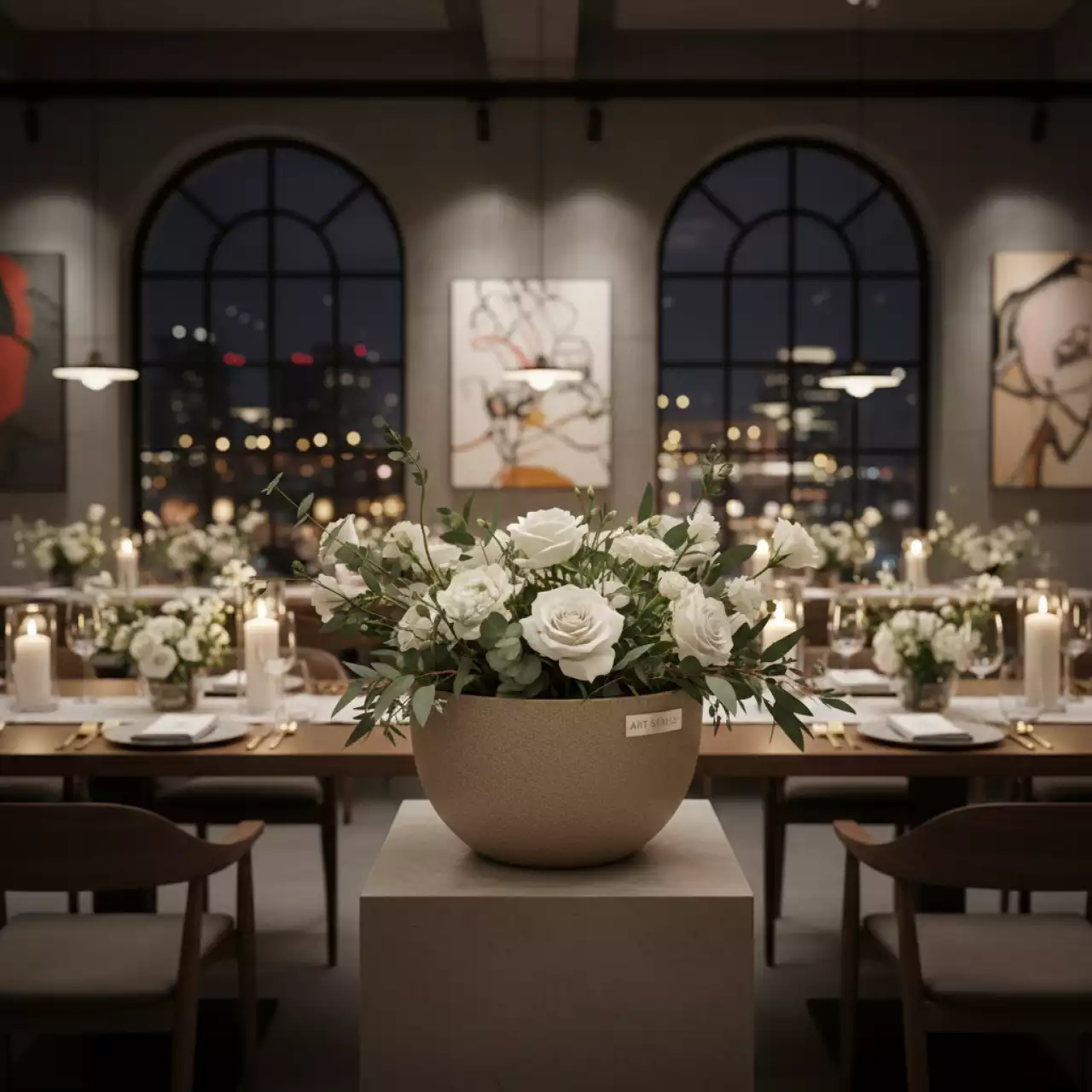 Аренда Кашпо Prosperplast Sandy Bowl 9 л мокко в ресторане «Баран-Рапан» — ART SPACE