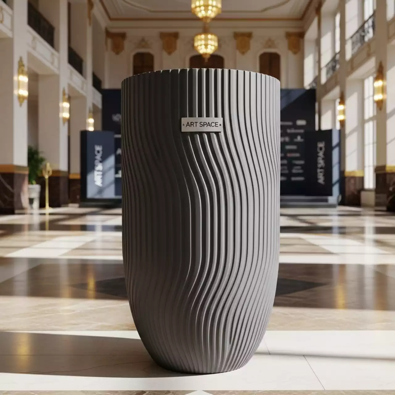 Аренда Кашпо Prosperplast Sandy Slim 45 18 л серое в комплексе «Дагомыс» — ART SPACE