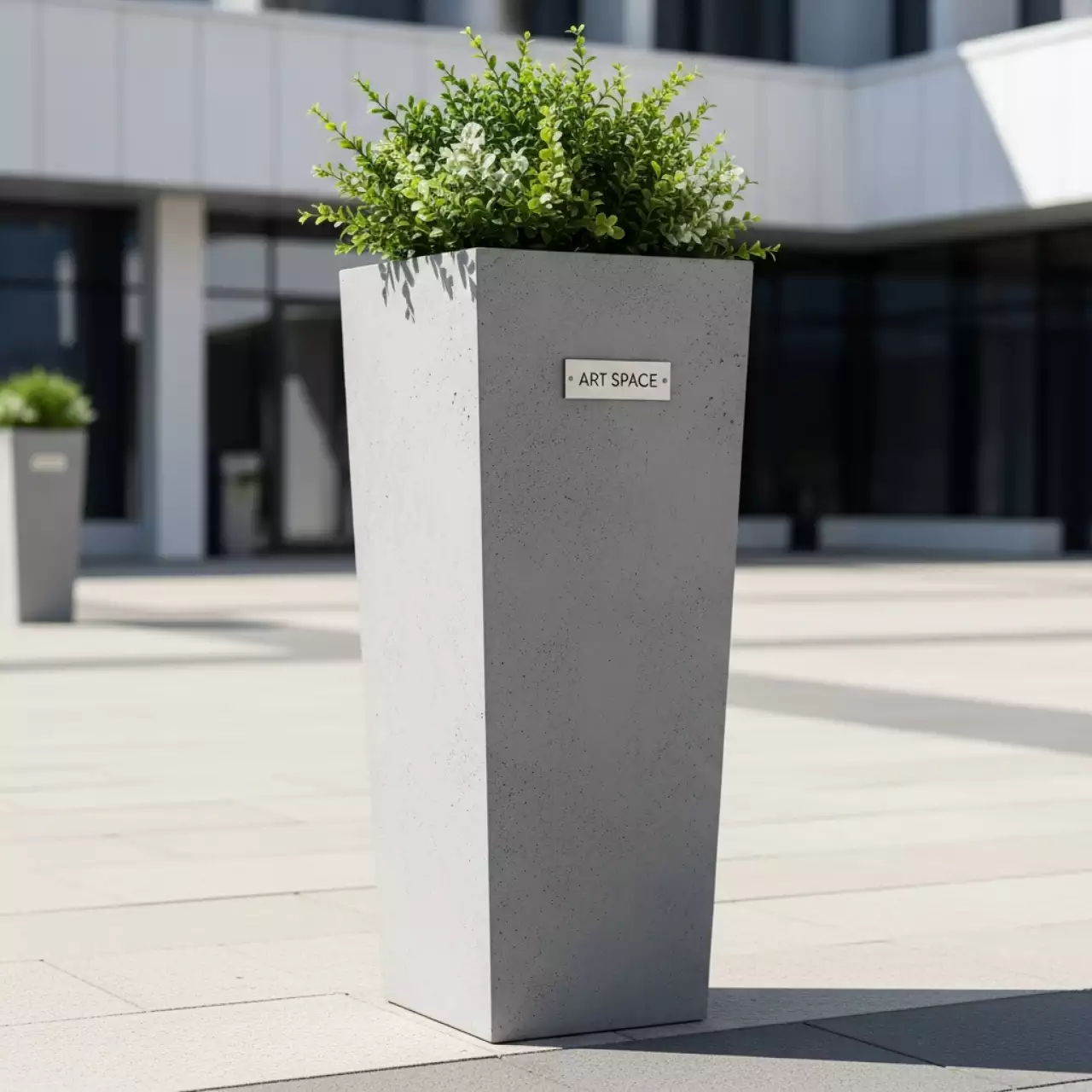 Аренда Кашпо Prosperplast Urbi Square Beton 49,21 л бетон на Медальной площади — ART SPACE