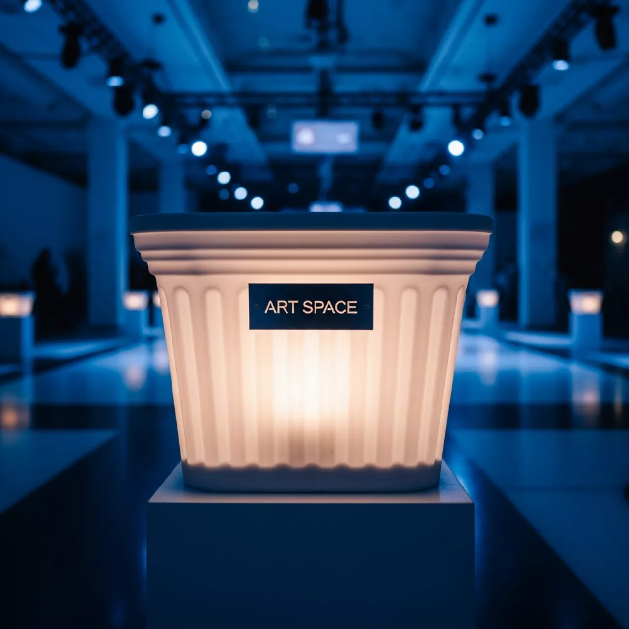 Аренда Кашпо светильник в Керлинговом центре «Ледяной куб» — ART SPACE