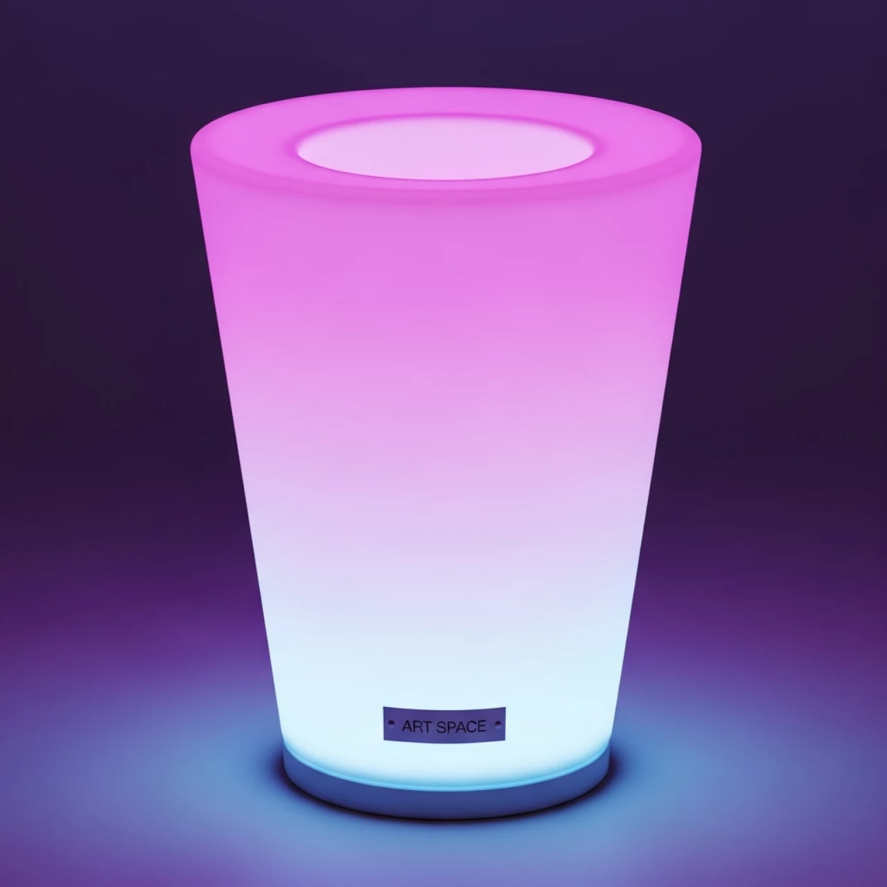 Аренда Кашпо светящееся LED конус Flow RGB в Гранд Отель Поляна — ART SPACE