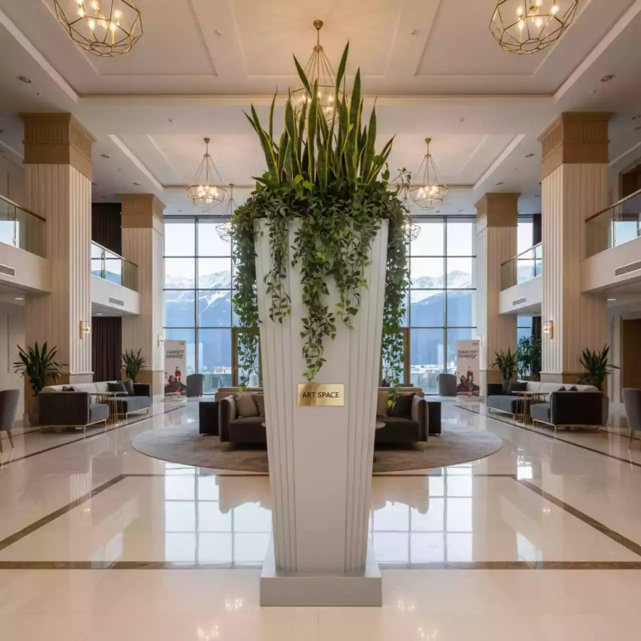 Аренда Кашпо Vela Basic пластиковое в Rixos Krasnaya Polyana — ART SPACE