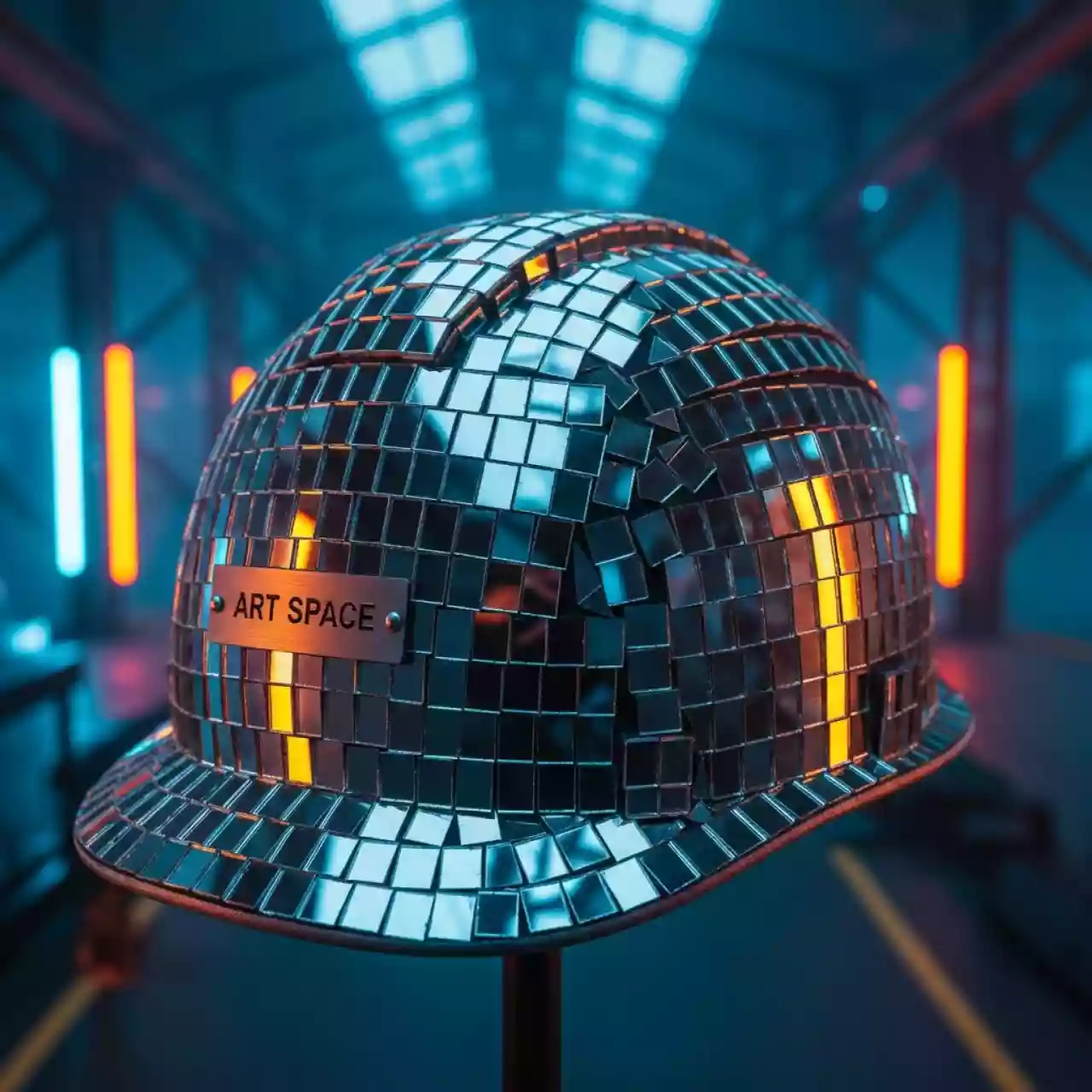 Аренда Каска зеркальная в стиле диско на пляже «Мандарин» — ART SPACE