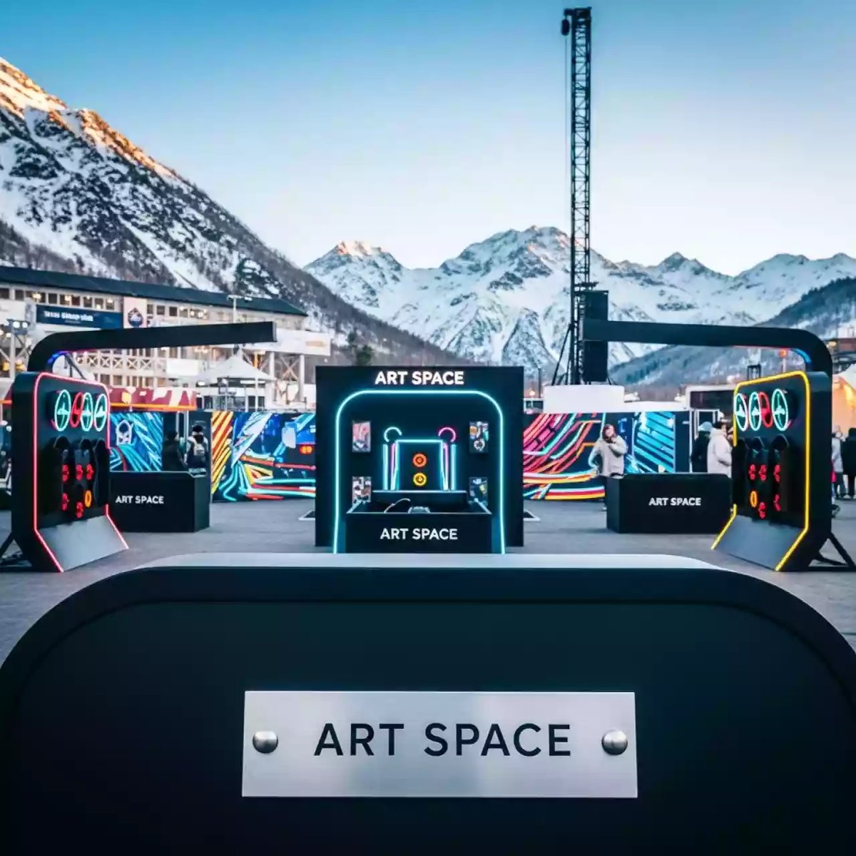 Аренда Каталог зимних уличных аттракционов в Golden Tulip Rosa Khutor — ART SPACE