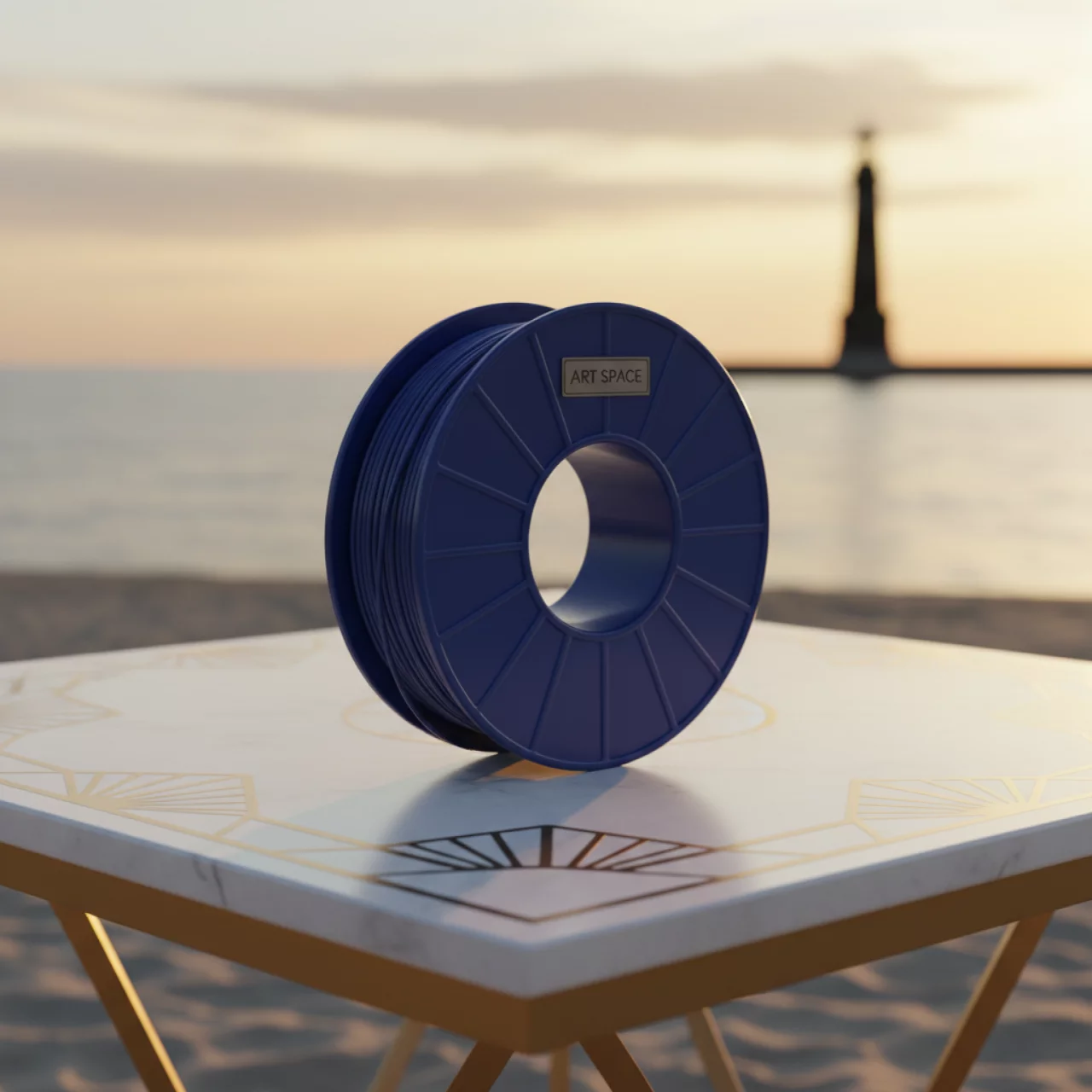 Аренда Катушка ABS пластика XYZ RF10XXEUZYC 1,75 мм 0,6 кг синяя на пляже «Маяк» — ART SPACE