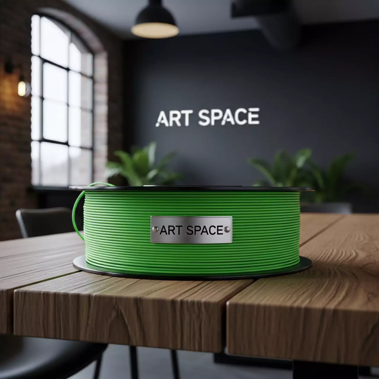 Аренда Катушка PLA пластика ESUN 1,75 мм 1 кг светящаяся зеленая в Маринс Парк Отеле — ART SPACE
