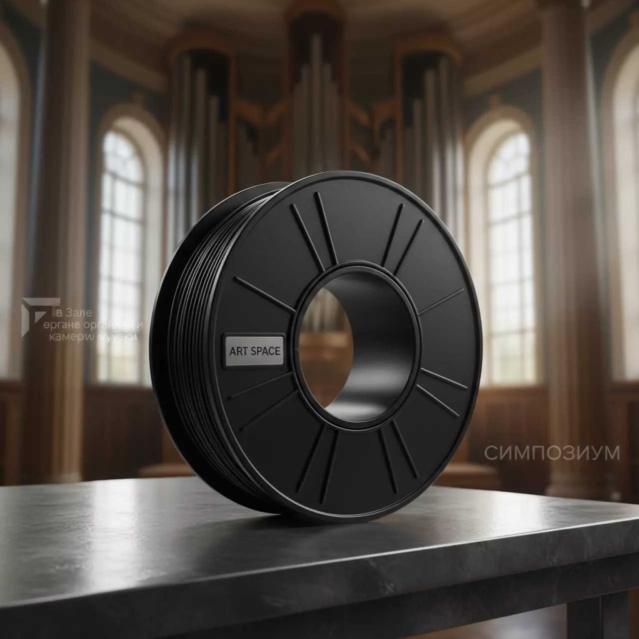 Аренда Катушка Premium TPU 95A пластика Raise3D 1,75 мм 1 кг черная в Зале органной и камерной музыки — ART SPACE