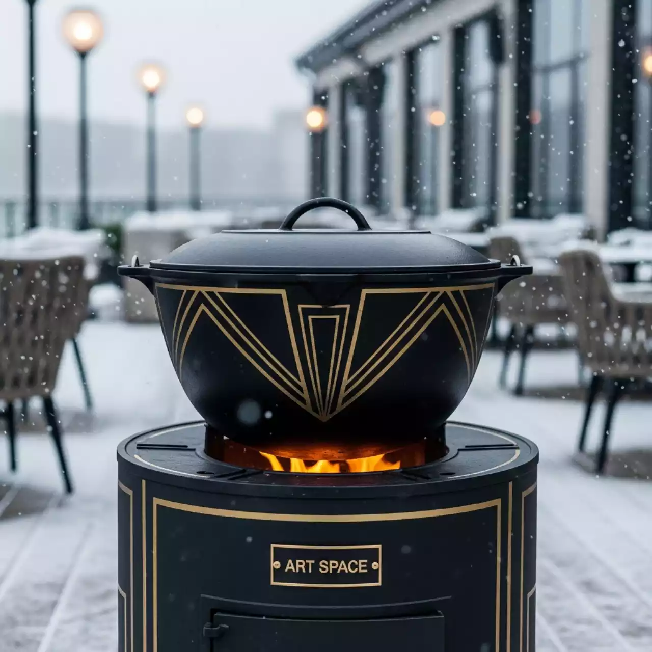 Аренда Казан с печкой объемом 30 л в ресторане «Плакучая Ива» — ART SPACE