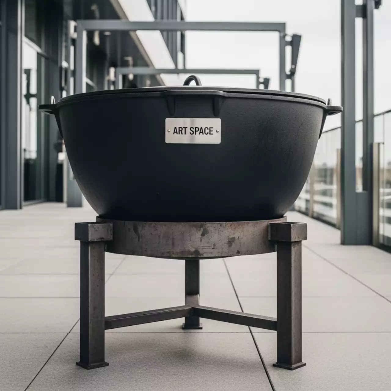 Аренда Казан узбекский 60 л диаметр 72 см с крышкой и подказанником в Novotel Resort — ART SPACE