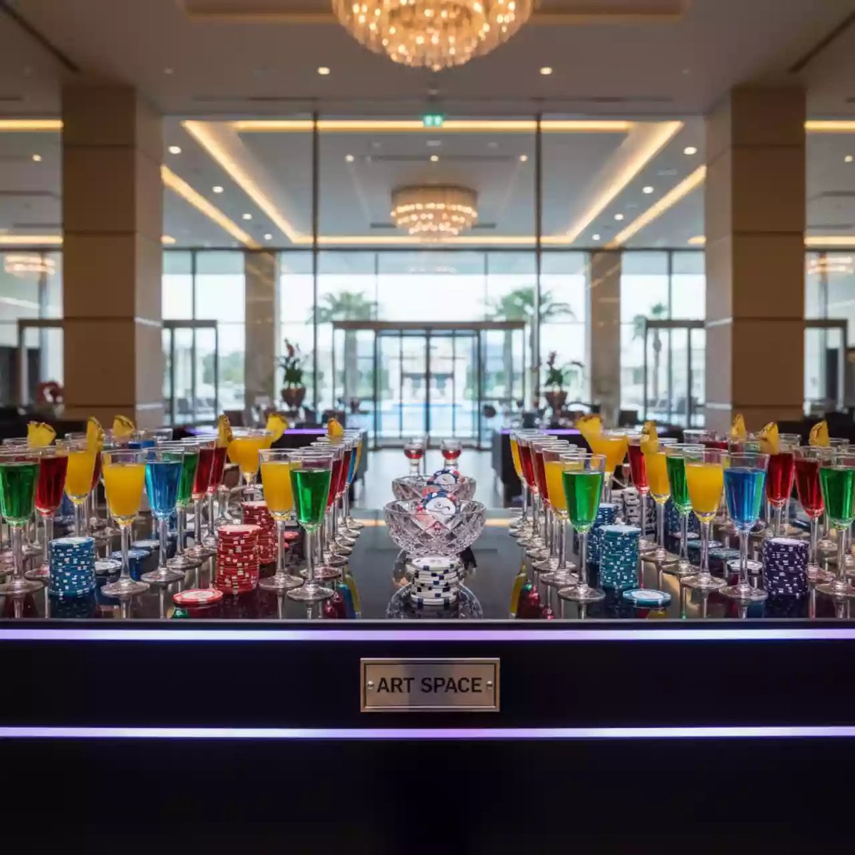 Аренда Казино кулинарное новогоднее желейное в Radisson Blu Resort & Congress Centre — ART SPACE