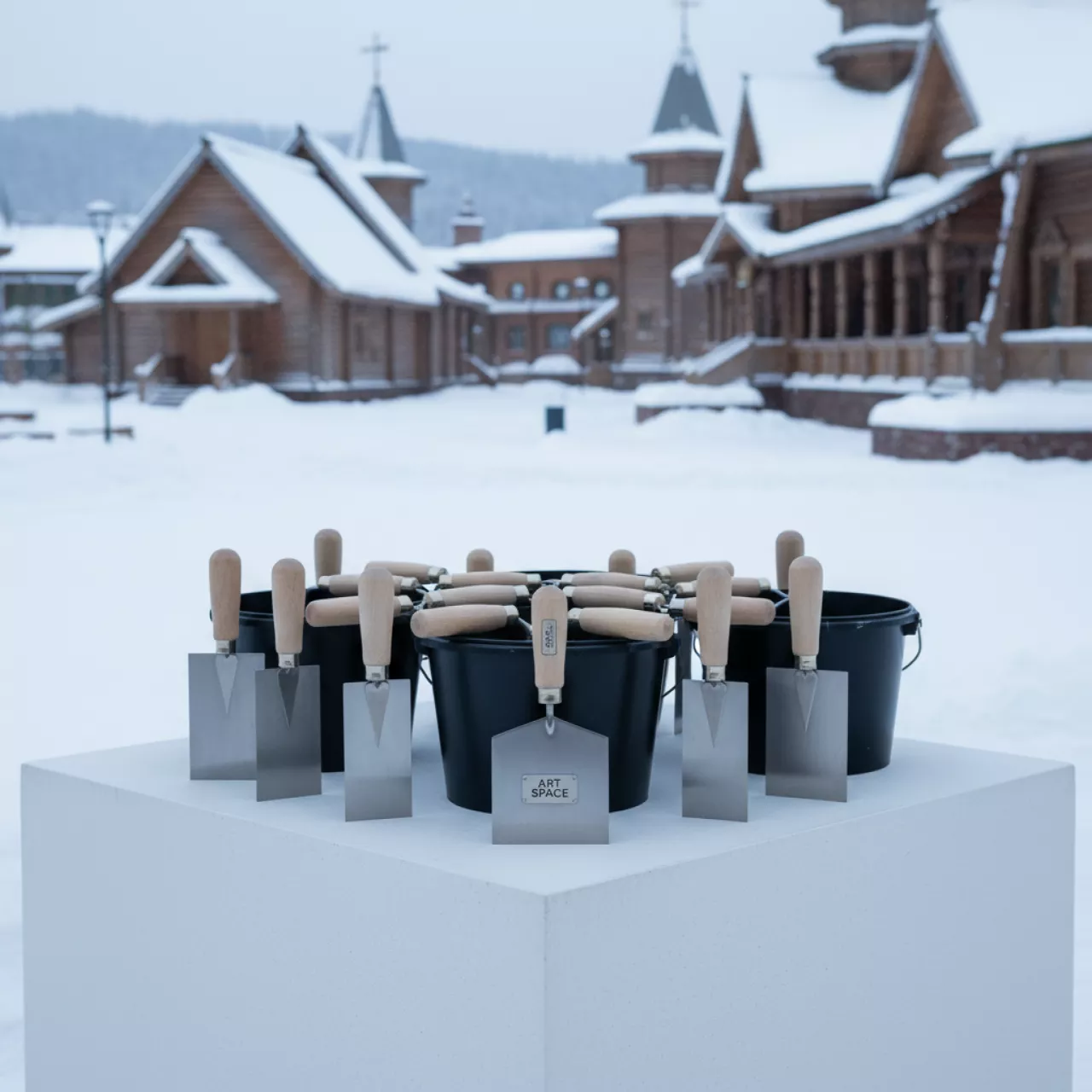 Аренда Кельмы и ковши штукатурные в этно-парке «Моя Россия» — ART SPACE