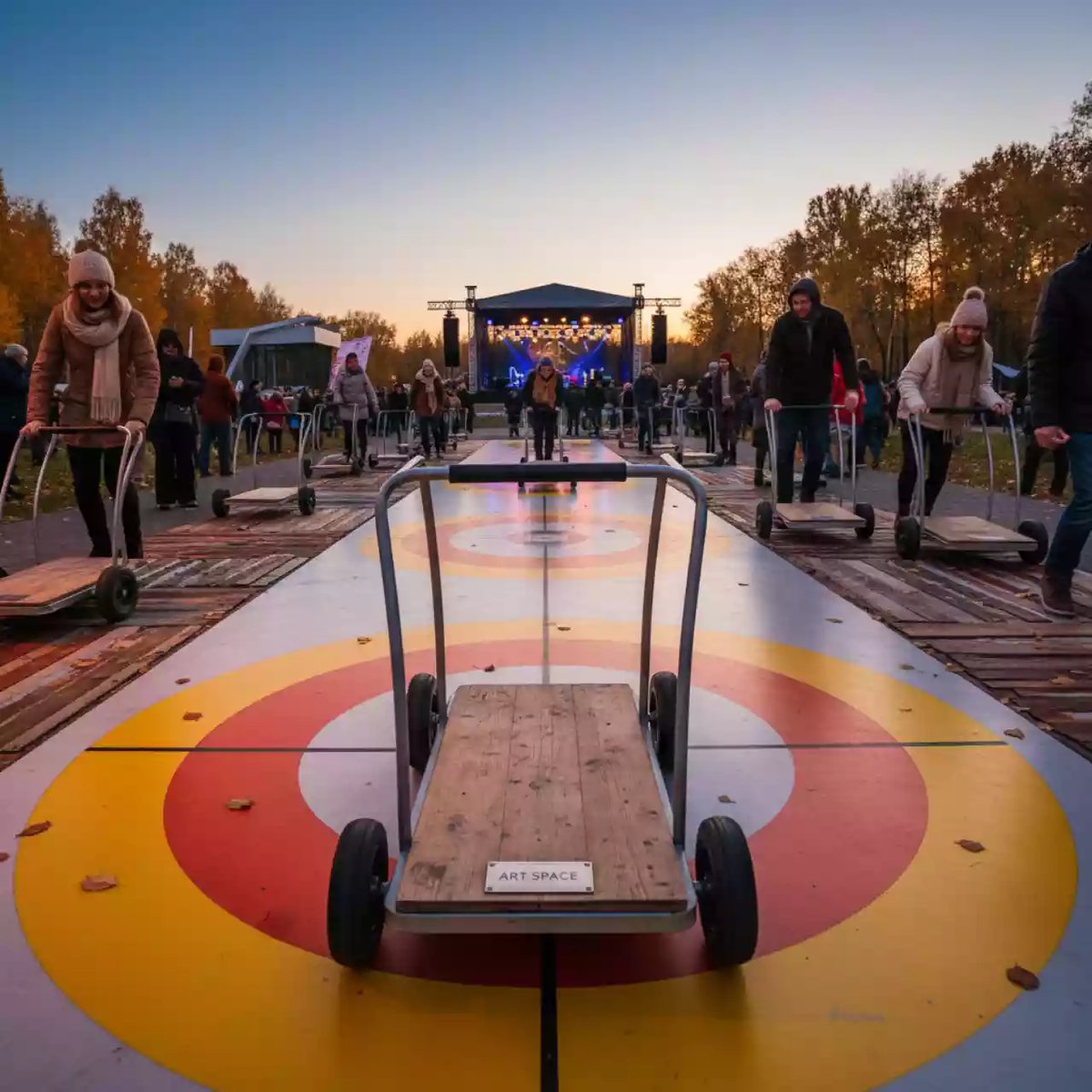 Аренда Керлинг с тележками в санатории «Русь» — ART SPACE