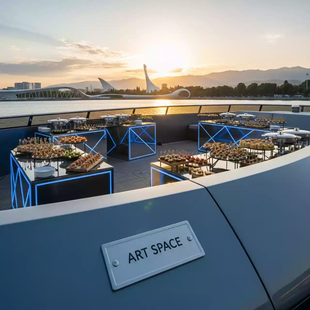 Аренда Кейтеринг для загородного дома на VIP-яхте (Имеретинский порт) — ART SPACE