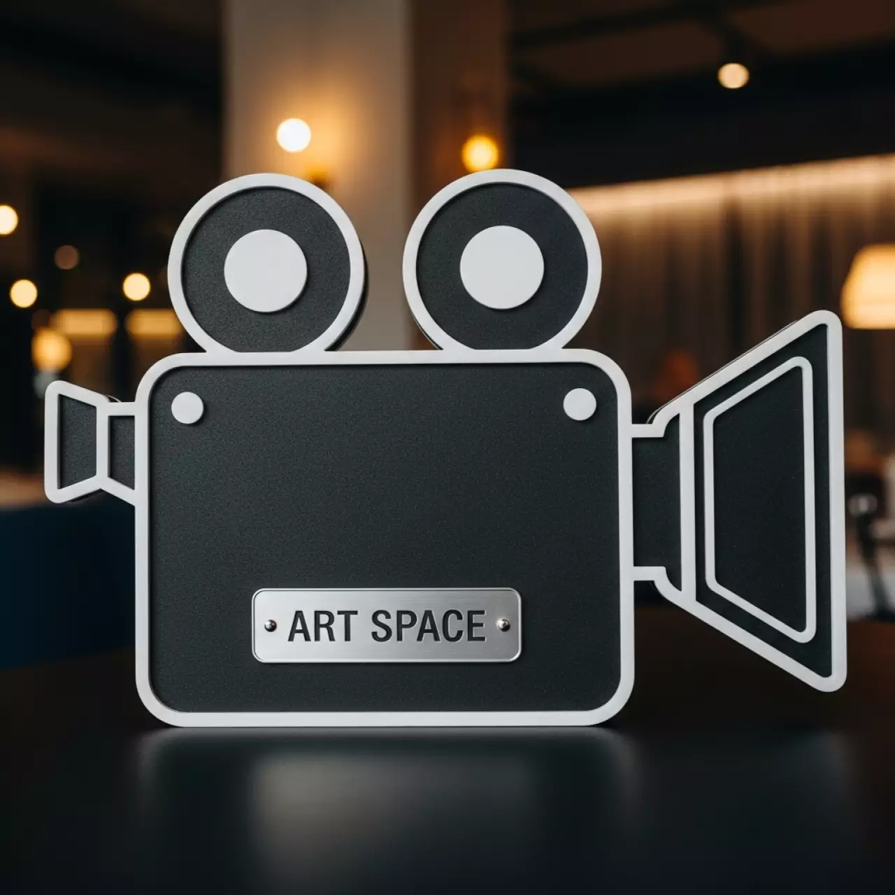 Аренда Кинокамера плоская из пенокартона в ресторане «Сыроварня» — ART SPACE