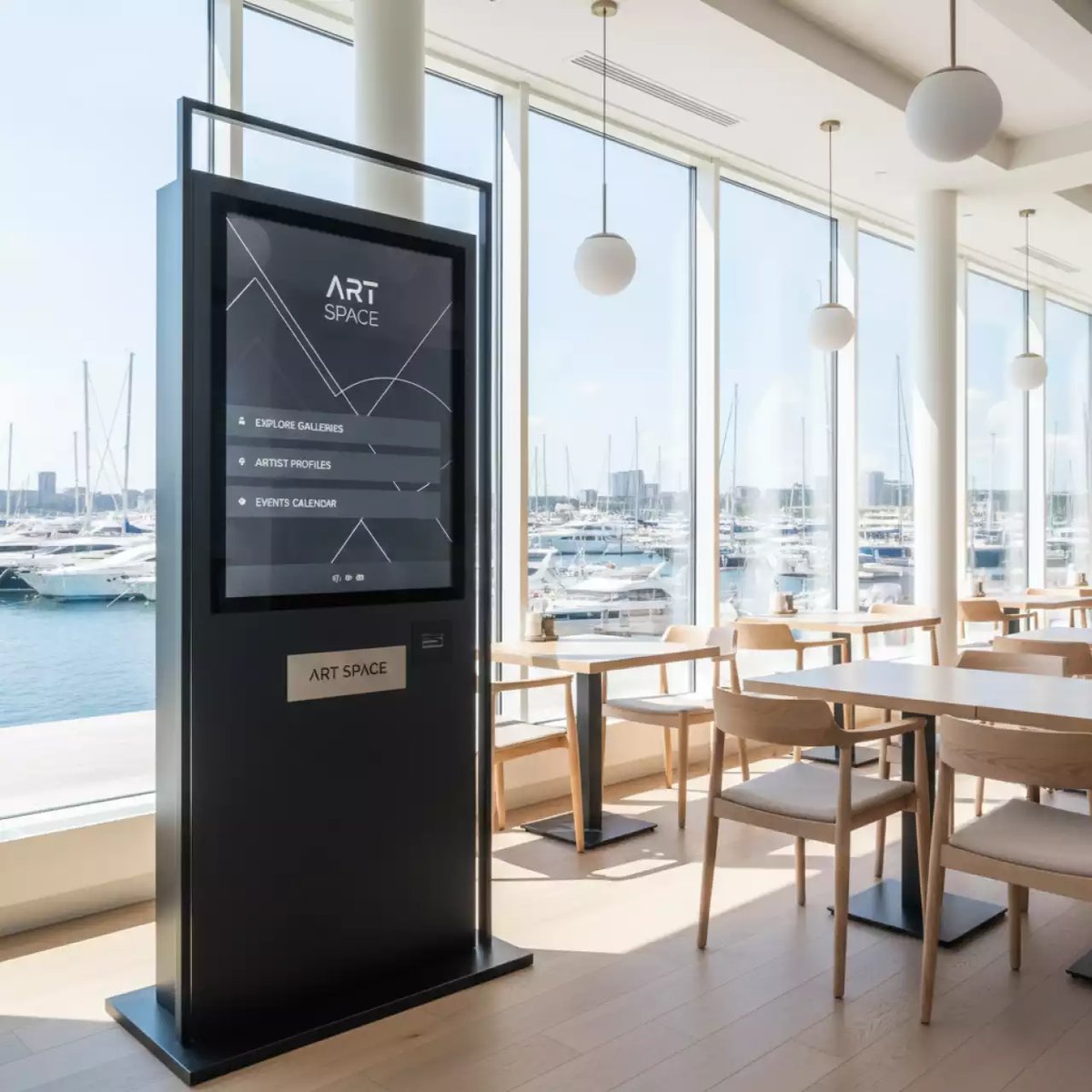 Аренда Киоск интерактивный Axe Tech Oblivion Medium в ресторане «Паруса» — ART SPACE