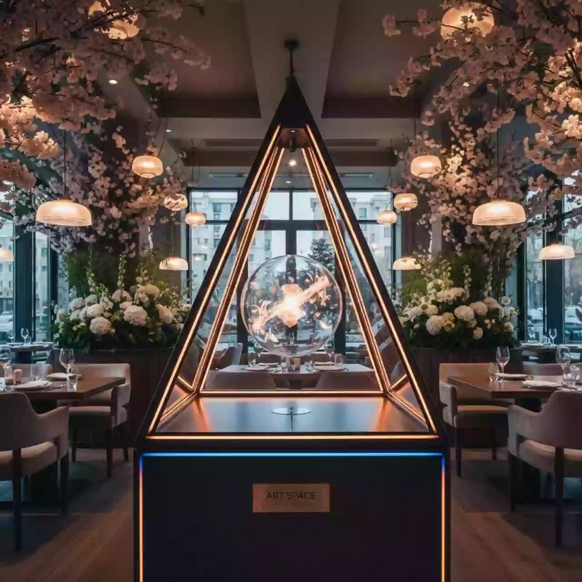 Аренда Киоск рекламный интерактивный Тривизор 64 в ресторане «Brunello» — ART SPACE