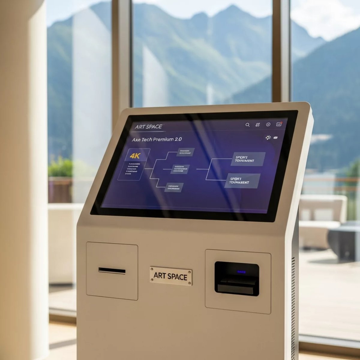 Аренда Киоск сенсорный Axe Tech Grate Premium 2.0 в Rixos Krasnaya Polyana — ART SPACE