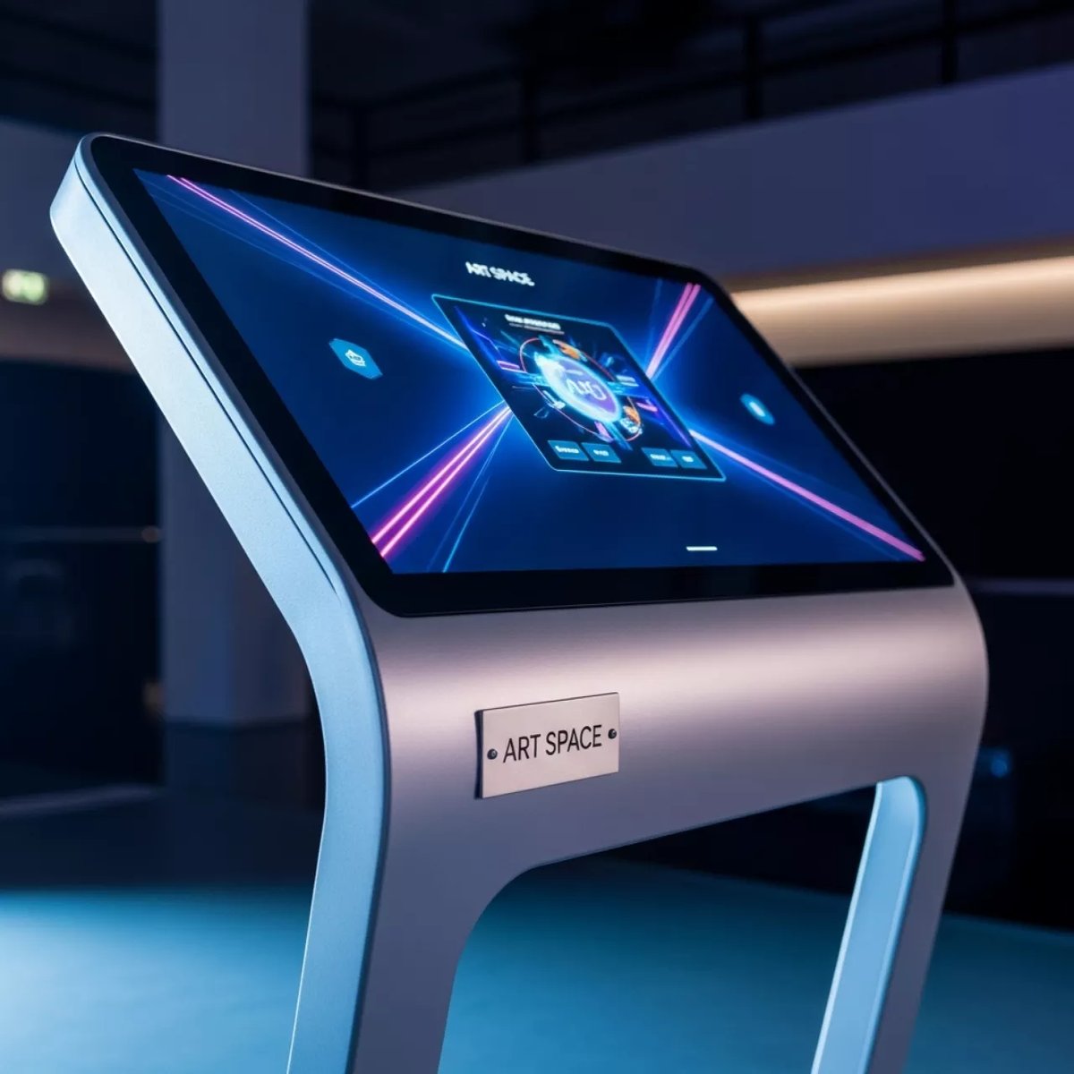 Аренда Киоск сенсорный информационный уличный Liga Group Модерн 75 дюймов в Керлинговом центре «Ледяной куб» — ART SPACE