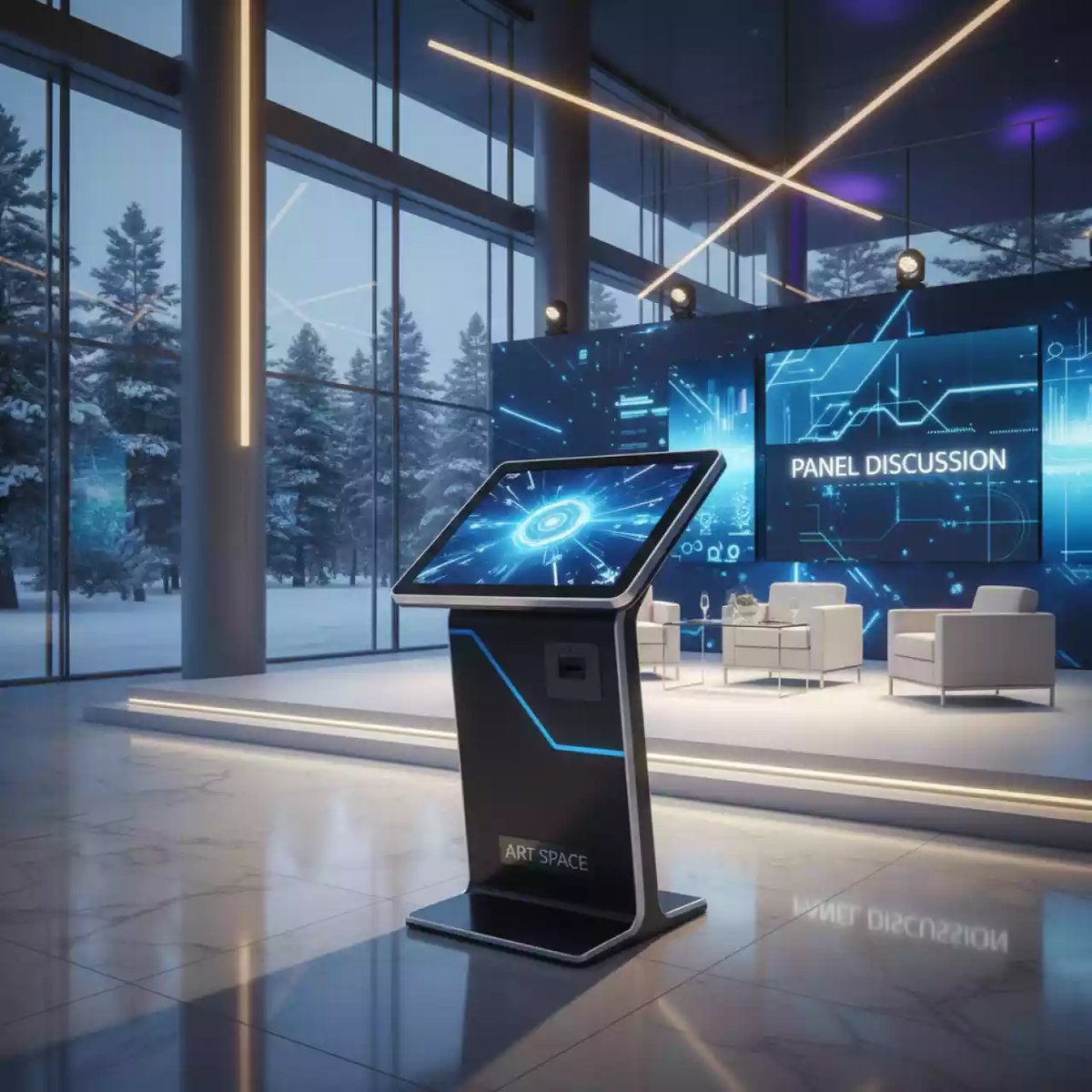 Аренда Киоск сенсорный уличный LR Модерн 32 дюйма в Radisson Blu Resort & Congress Centre — ART SPACE