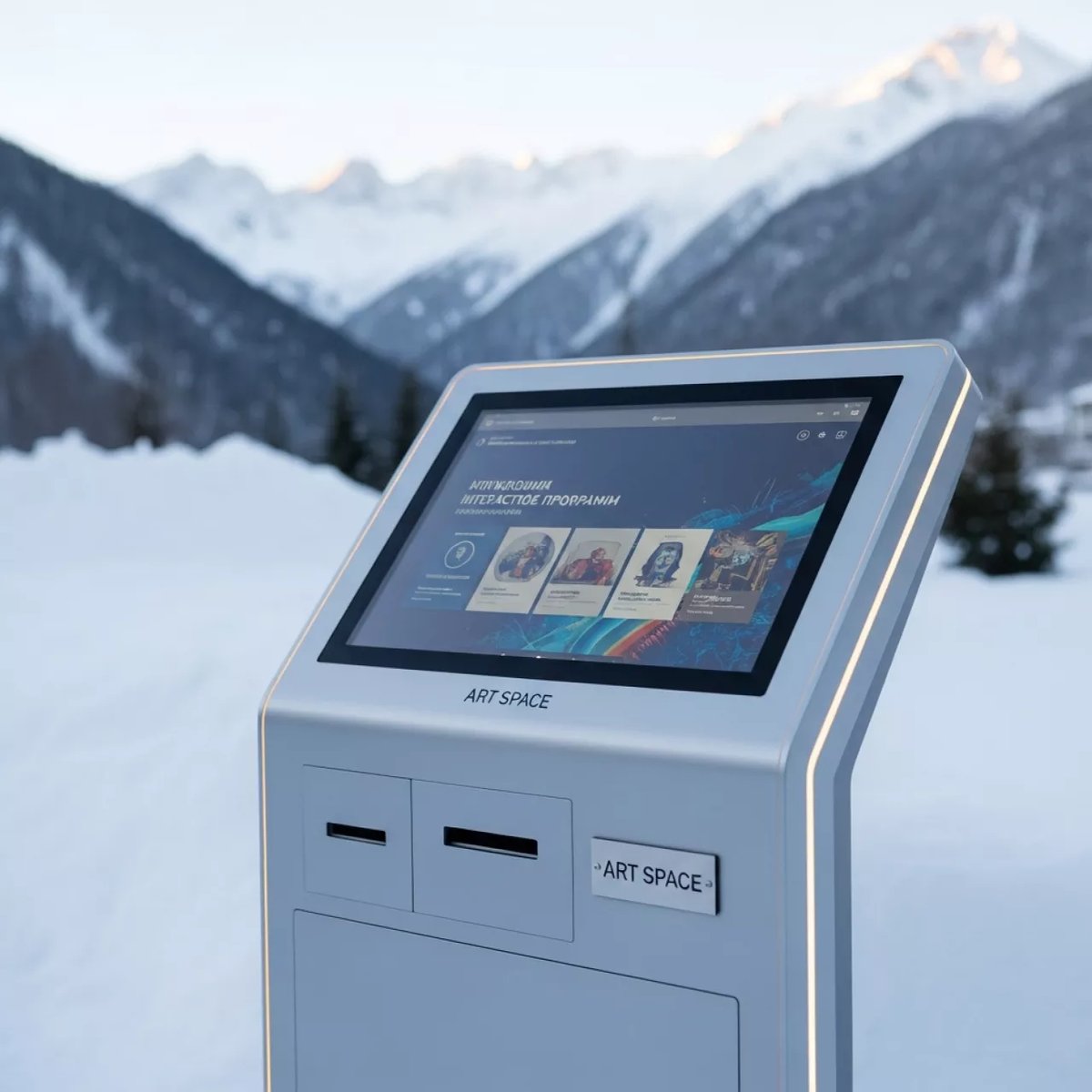 Аренда Киоск сенсорный уличный LR Модерн 75 дюймов в Sochi Marriott Krasnaya Polyana — ART SPACE
