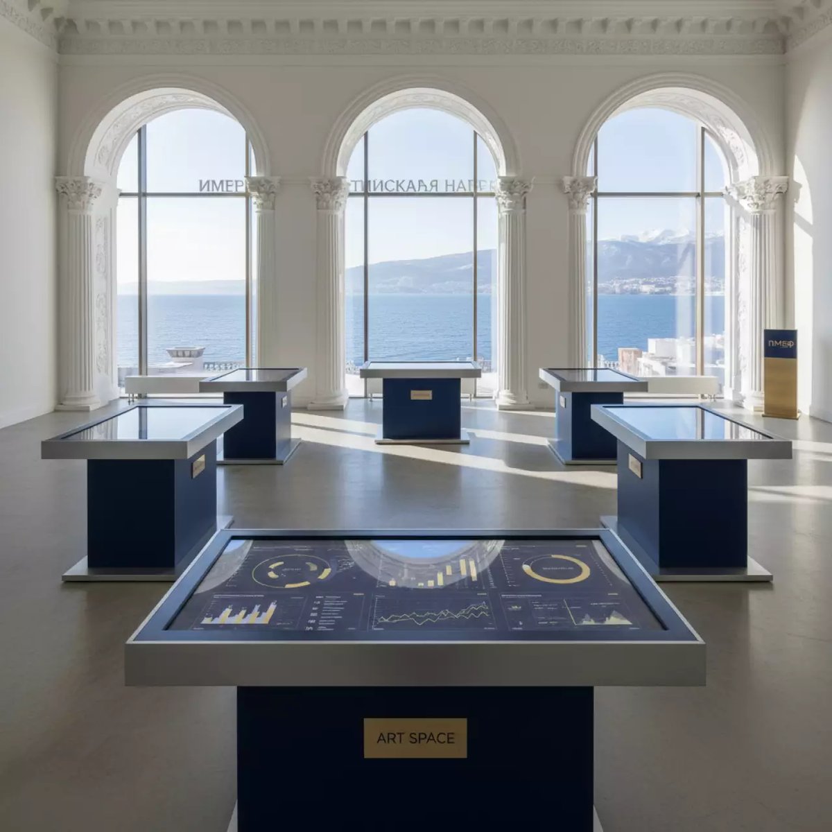 Аренда Класс интерактивный Olodim I Table 6 столов на Имеретинской набережной — ART SPACE