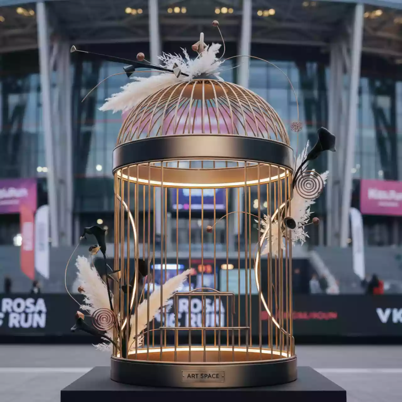 Аренда Клетки птичьи для декора свадьбы в VK Stadium Sirius — ART SPACE