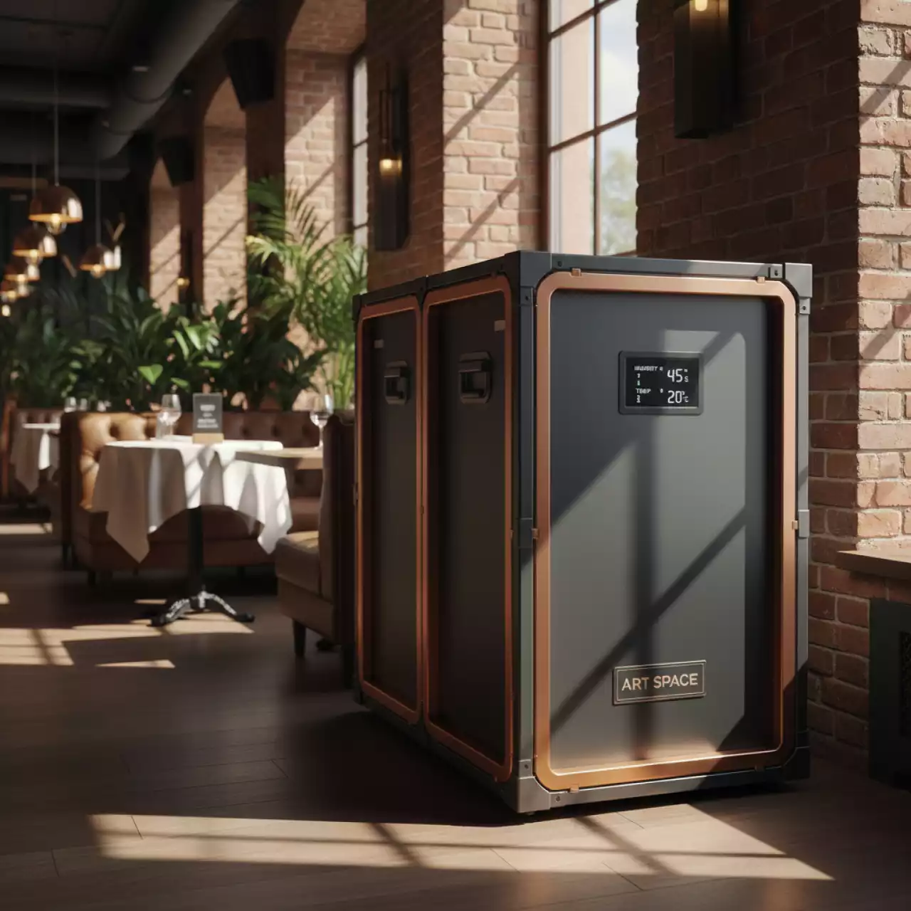 Аренда Климатические ящики для музеев в ресторане «Плакучая Ива» — ART SPACE