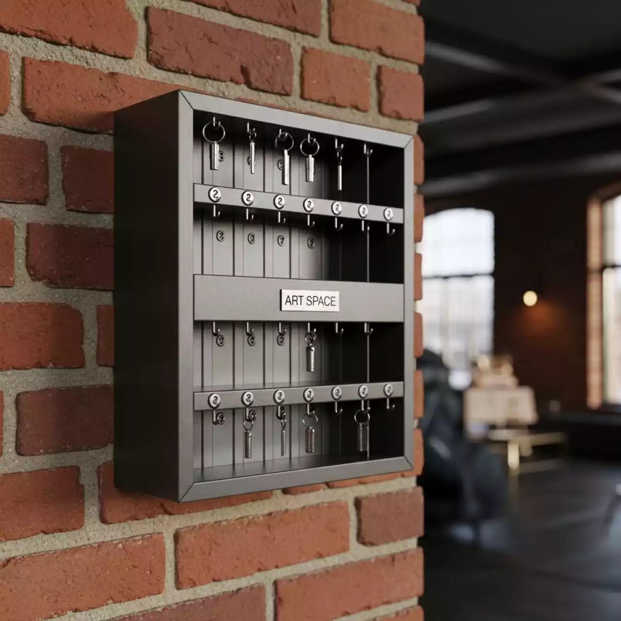 Аренда Ключница настенная металлическая Office Force TS 200 на 200 ключей в Boutique Hotel PORTUM 1905 — ART SPACE