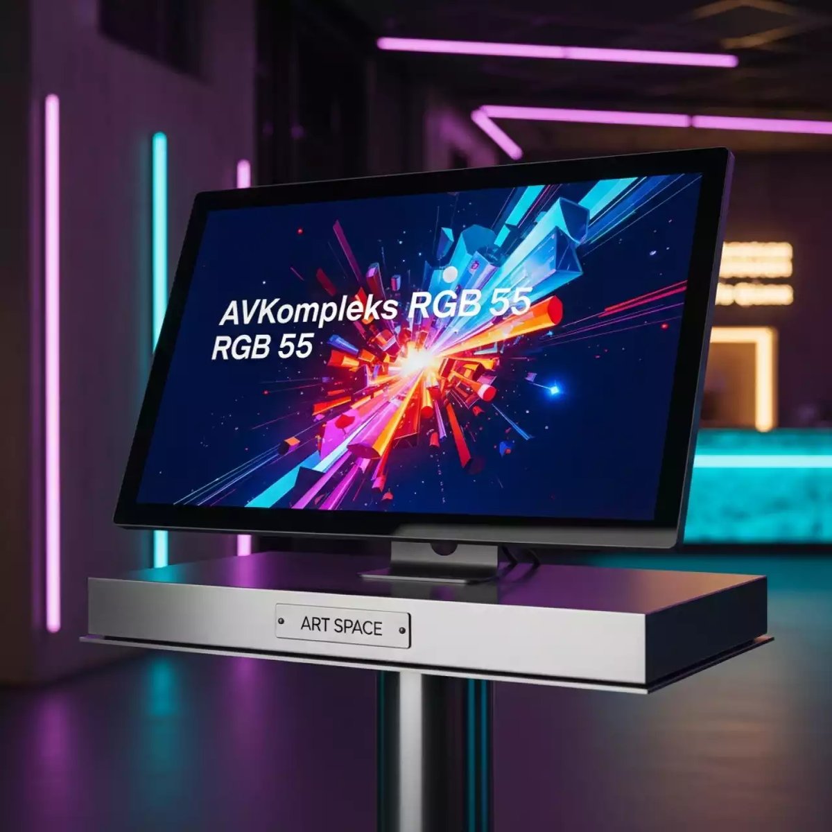 Аренда Книга интерактивная настольная мультимедийная AVKompleks RGB 55 на стационарной опоре в Зимнем театре — ART SPACE