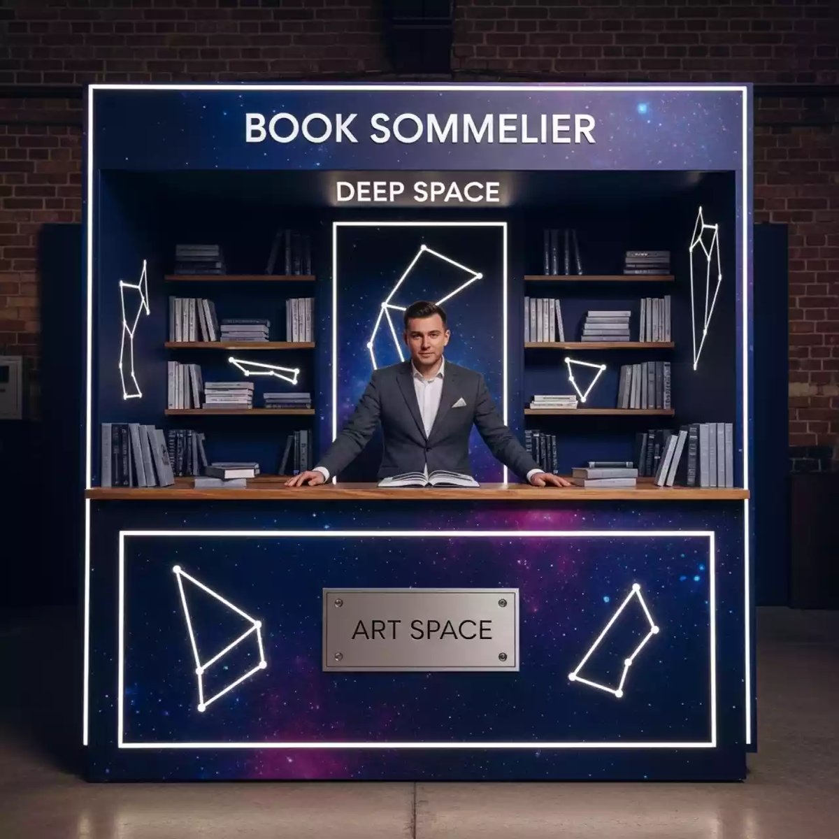 Аренда Книжный сомелье глубокий космос в парке «Ривьера» — ART SPACE