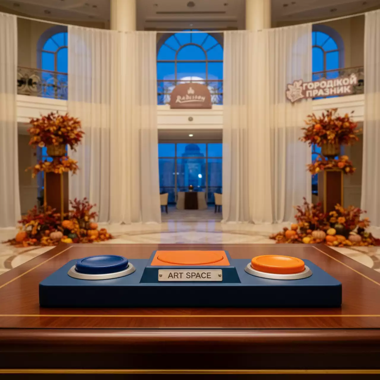 Аренда Кнопки баттл для кроссфита настольные в отеле Radisson Lazurnaya — ART SPACE