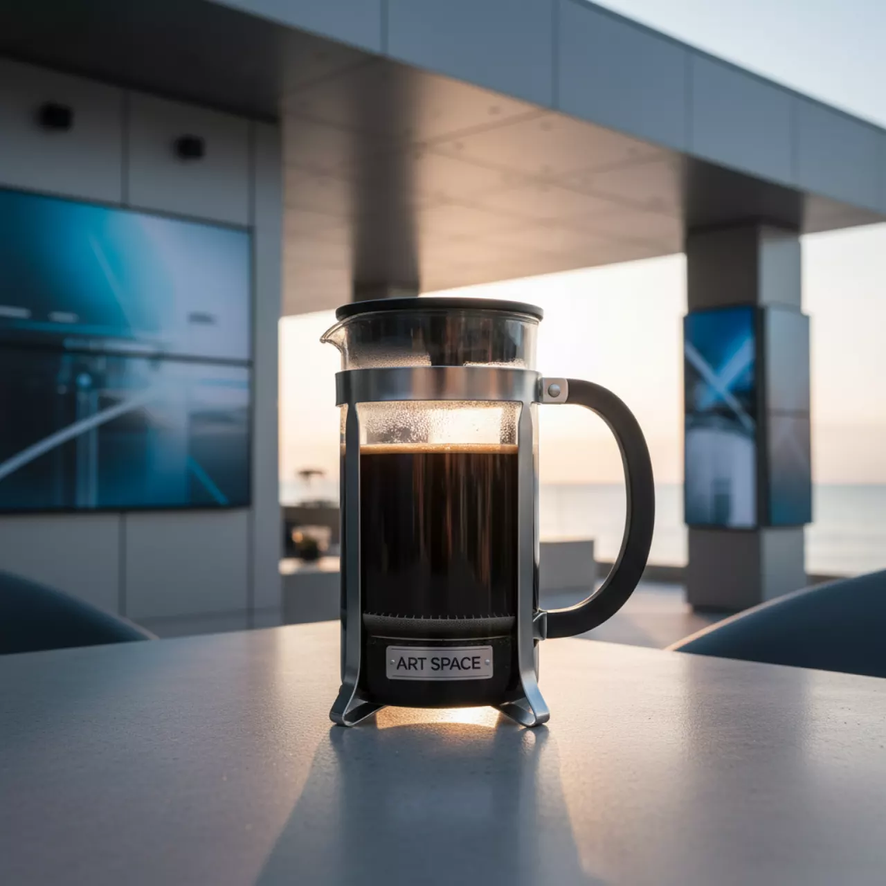 Аренда Кофе пресс стекло на пляже «Ривьера» — ART SPACE