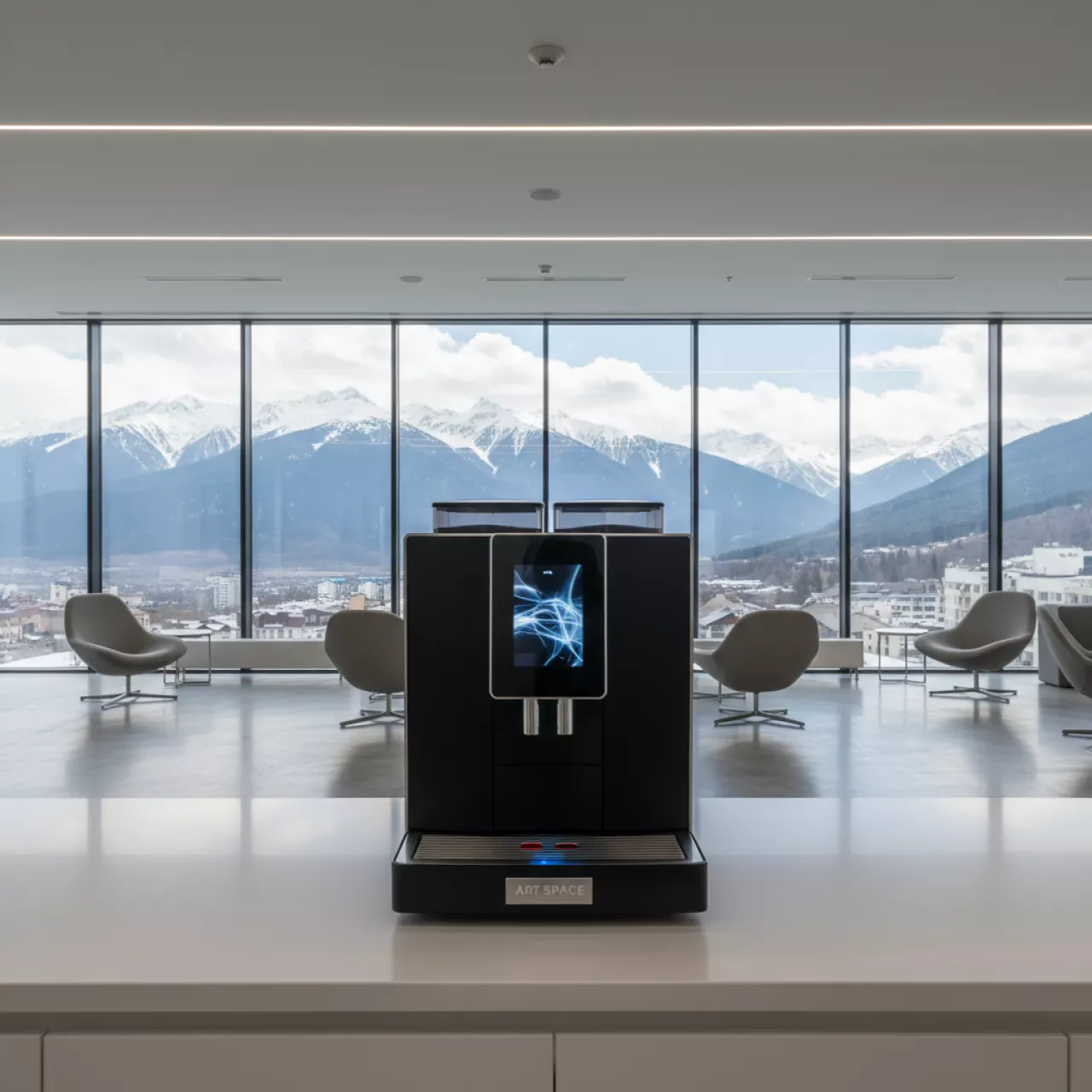 Аренда Кофемашины Hurakan HKN ME 715 на курорте «Газпром» (Альпика) — ART SPACE