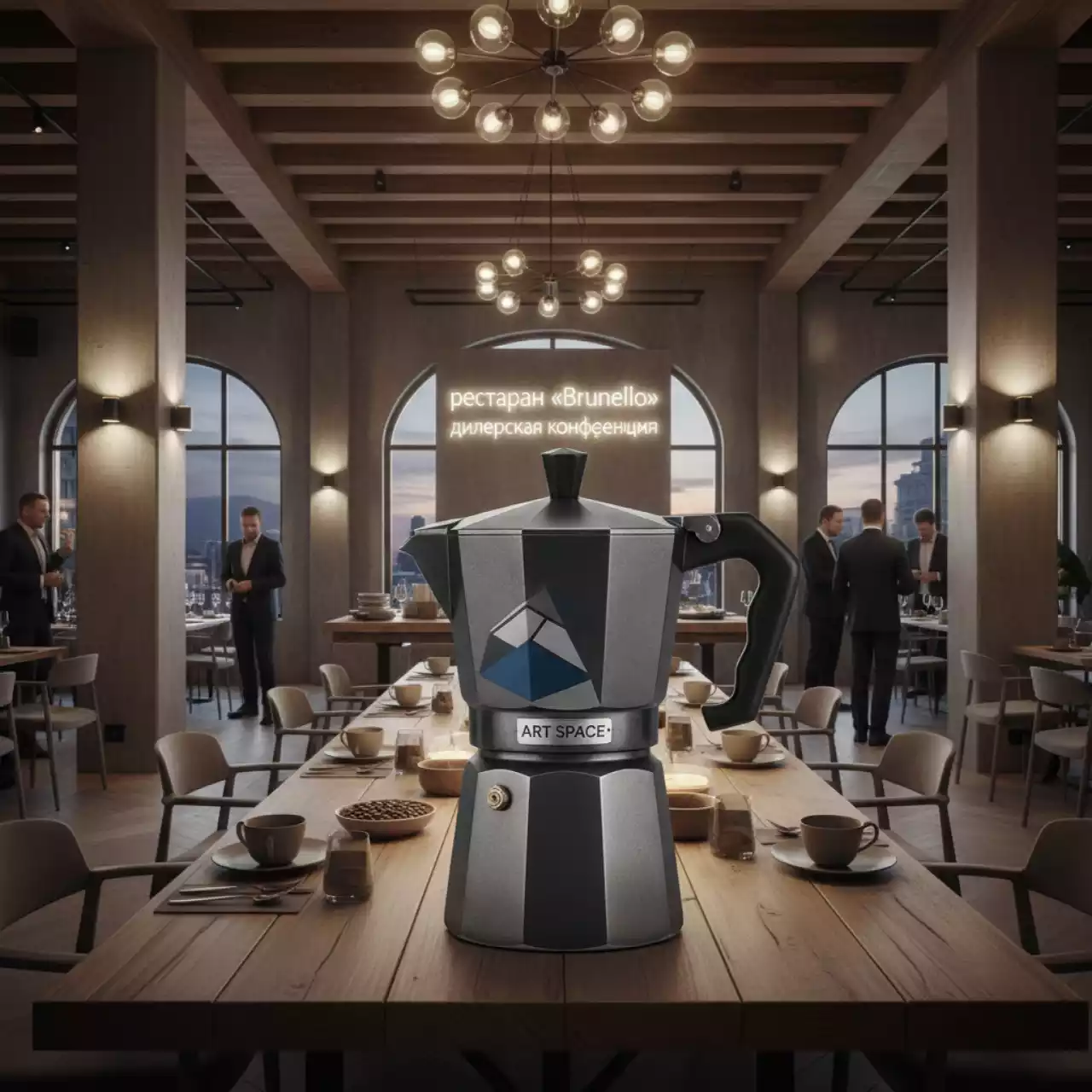 Аренда Кофеварка гейзерная 4 порции деколь Bella Italia 2 в ресторане «Brunello» — ART SPACE