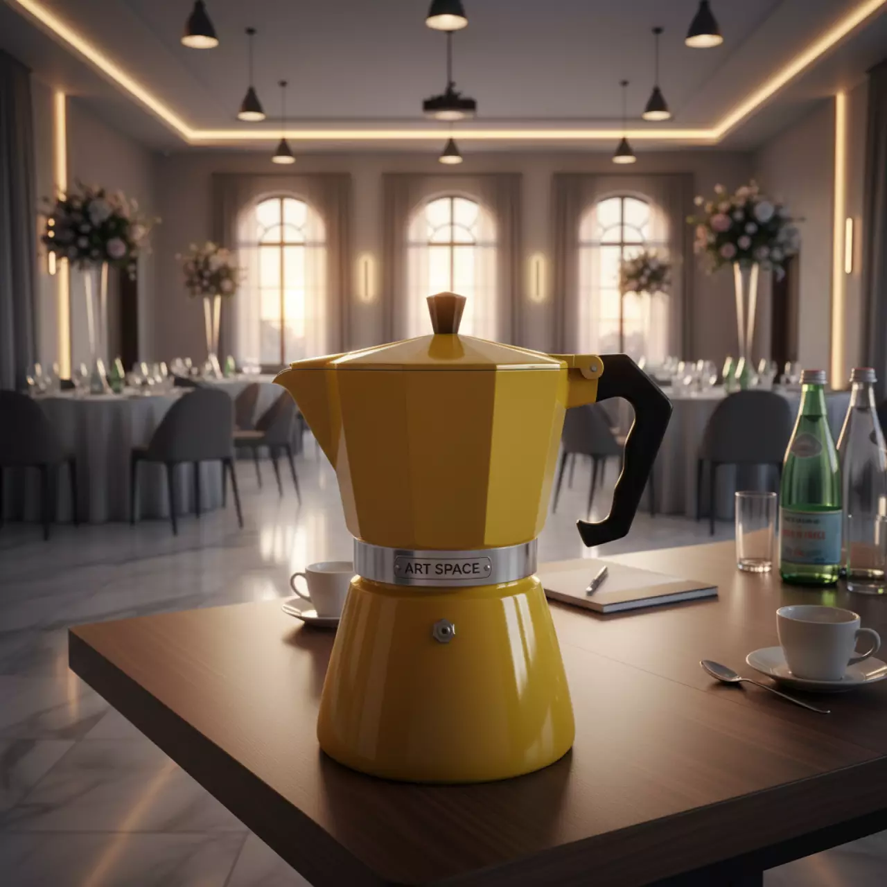 Аренда Кофеварка гейзерная Happy Colours Giallo банкетный зал «Дельфин» — ART SPACE