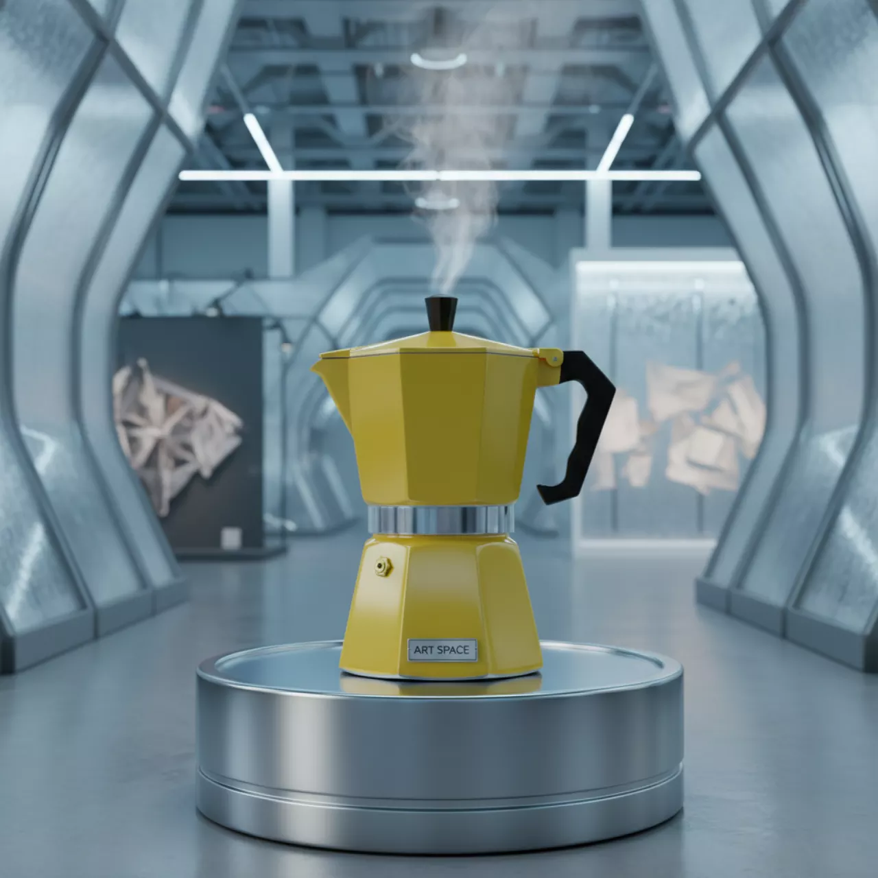 Аренда Кофеварка гейзерная Happy Colours Giallo в Керлинговом центре «Ледяной куб» — ART SPACE