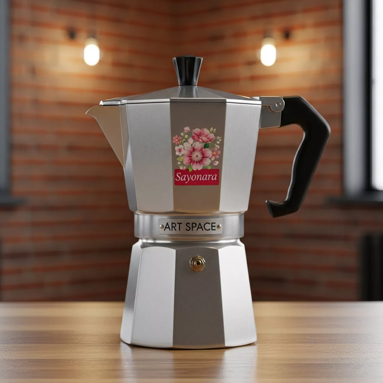 Аренда Кофеварка гейзерная на 4 порции деколь Sayonara в лофте «Студия 21» — ART SPACE