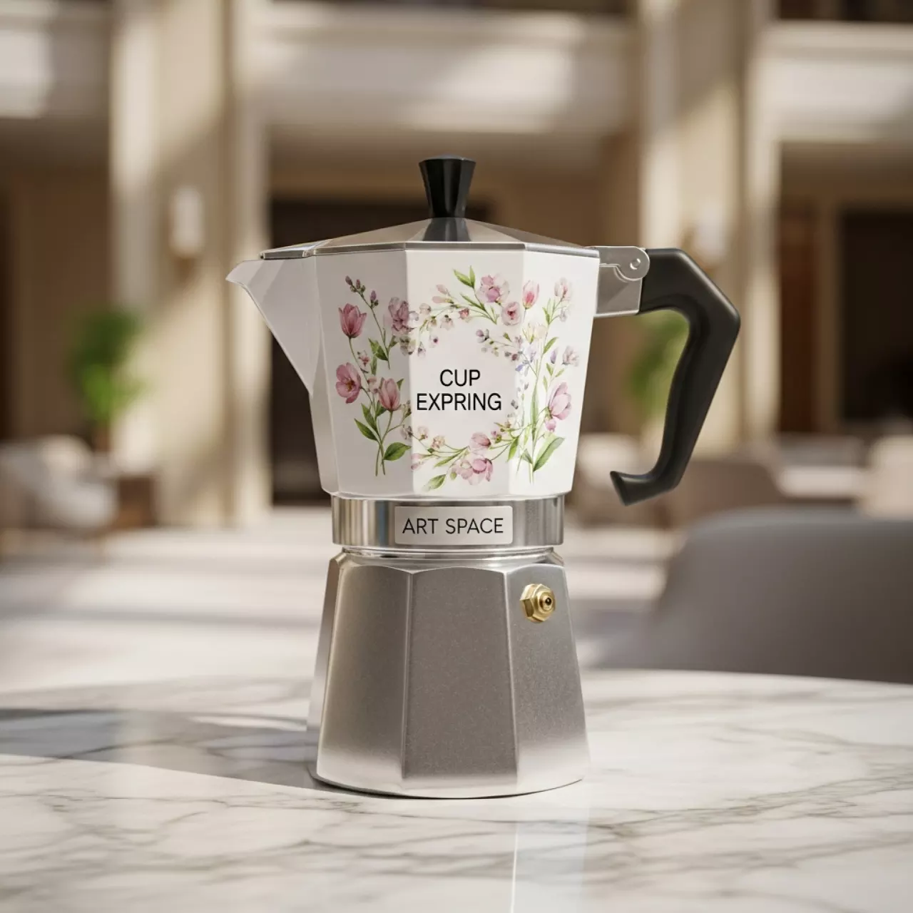 Аренда Кофеварка гейзерная на 4 порции деколь Un Anno in Campagna в отеле Radisson Lazurnaya — ART SPACE