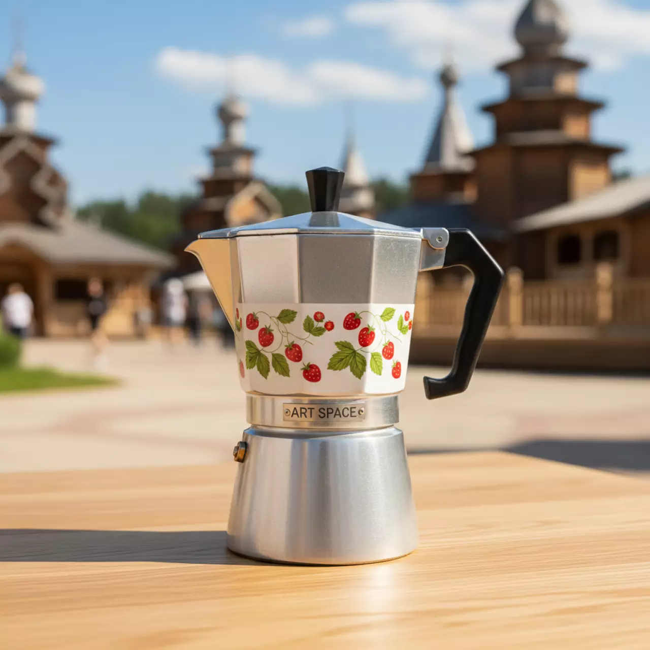 Аренда Кофеварка гейзерная на 4 порции декор Fragole в этно-парке «Моя Россия» — ART SPACE