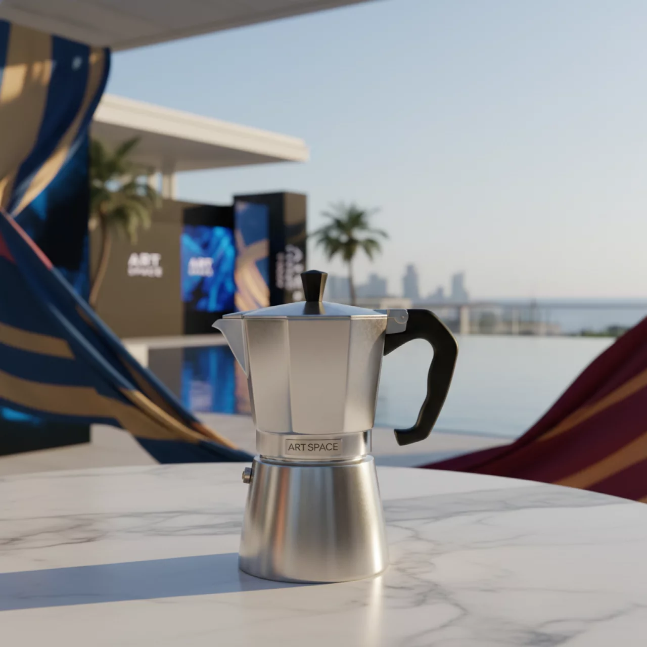 Аренда Кофеварка гейзерная на 4 порции Preziosa в Novotel Resort — ART SPACE