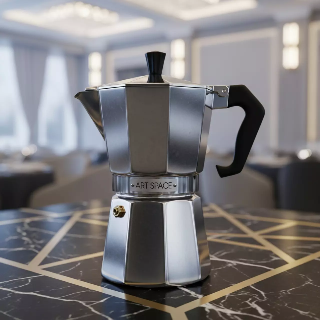 Аренда Кофеварка гейзерная Riccioli & Co. на 4 порции в банкетном зале «Дельфин» — ART SPACE