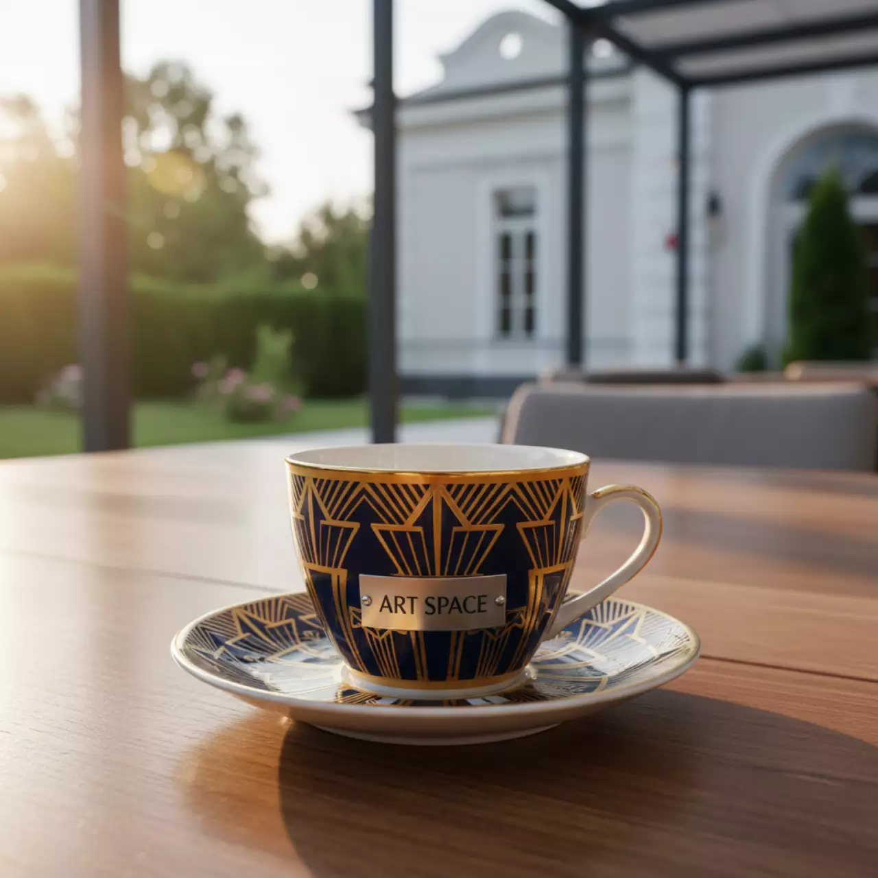 Аренда Кофейная пара Verona Hand Painted Rims для капучино 0,18 л в ресторане «Магеллан» — ART SPACE