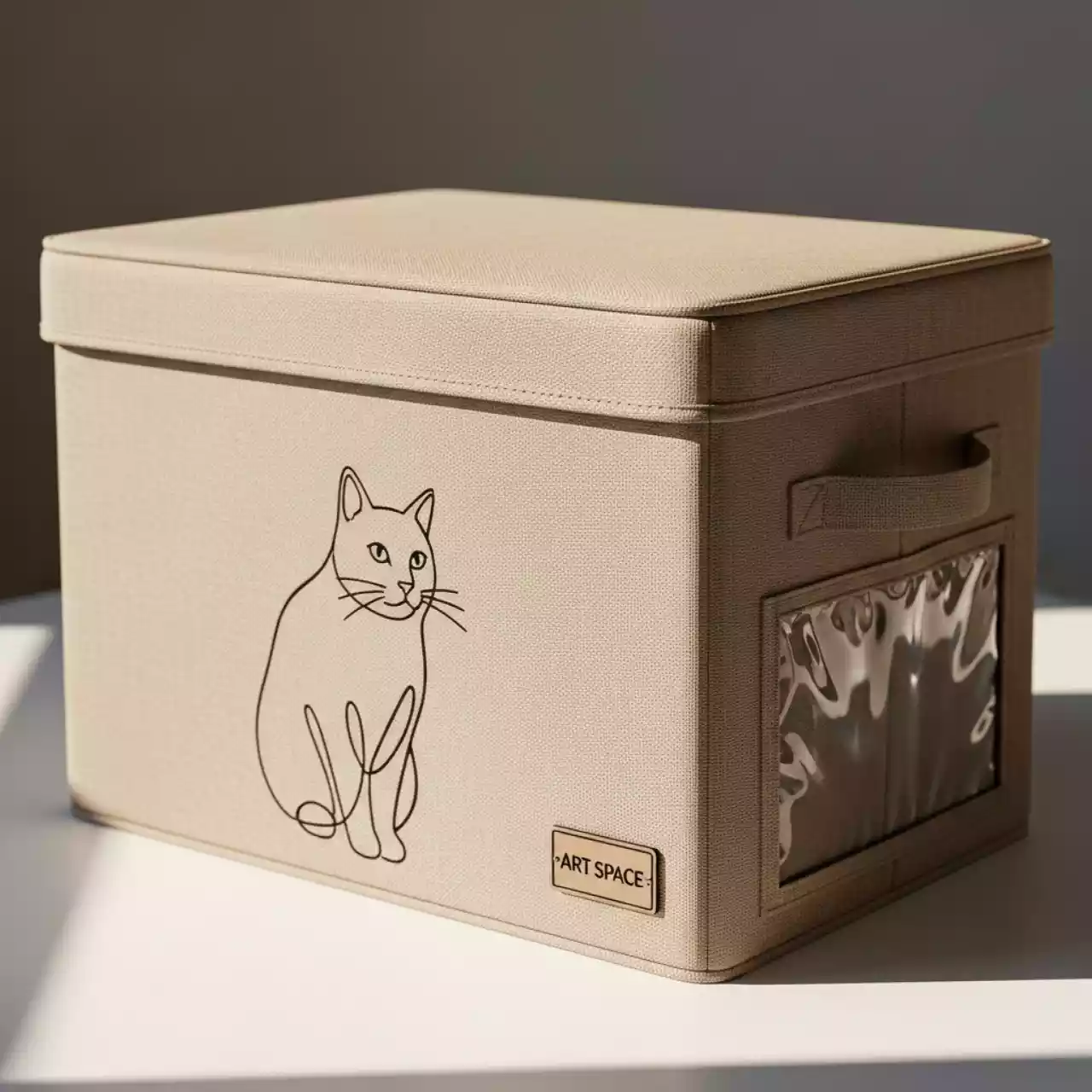 Аренда Кофр для хранения вещей Гелеос Кот Оксфорд бежевый 66 л в ресторане «La Terrazza» — ART SPACE