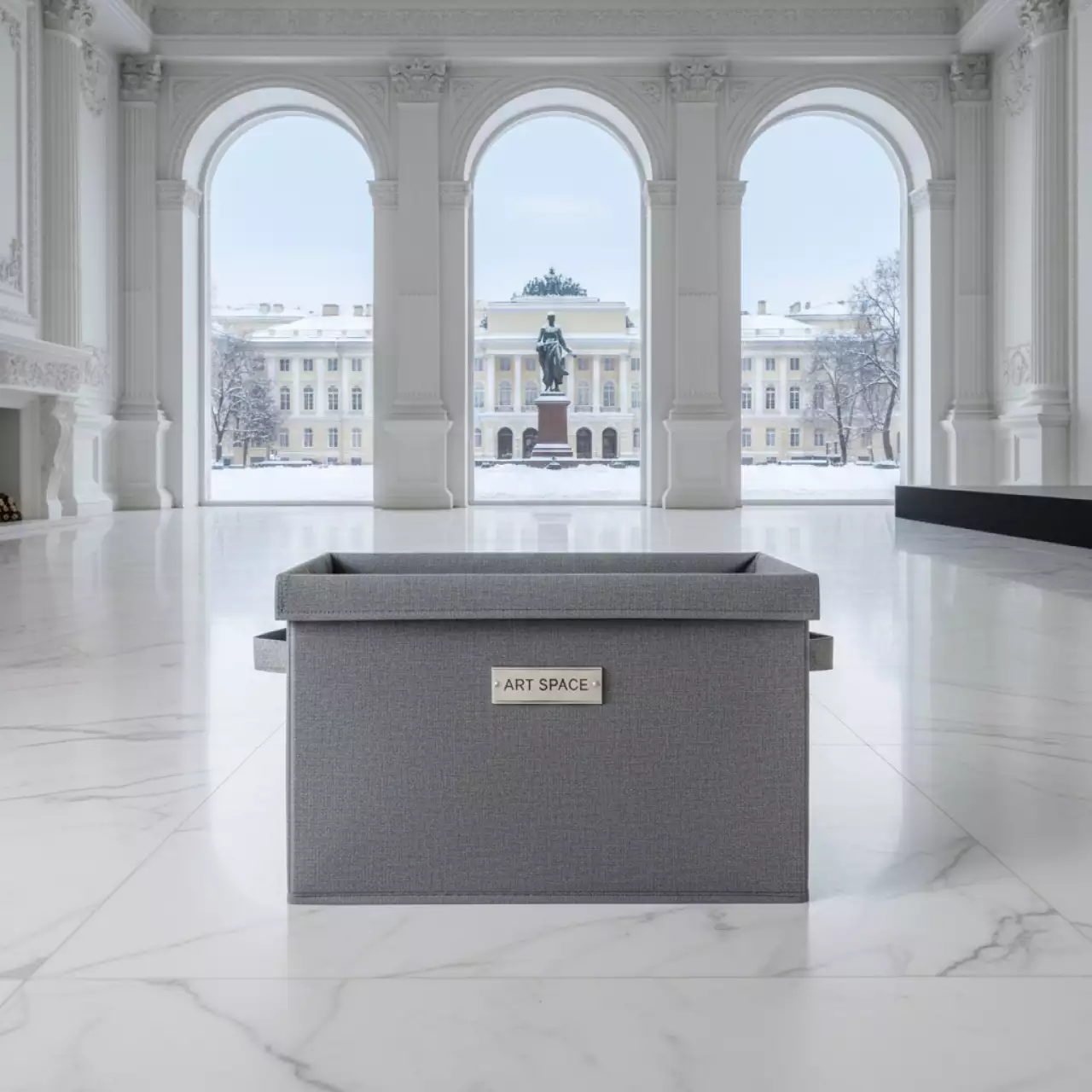 Аренда Кофр для хранения вещей Гелеос Оксфорд серый 66 л на Медальной площади — ART SPACE