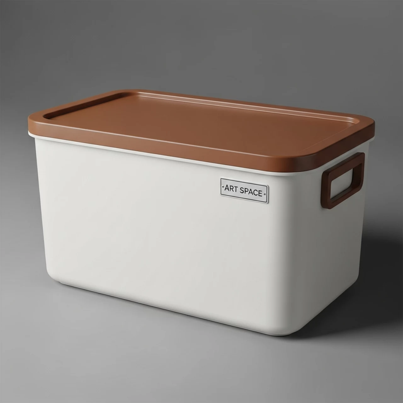 Аренда Кофра для хранения вещей Гелеос Оксфорд белый с коричневым 72 л в Mercure Сочи Центр — ART SPACE