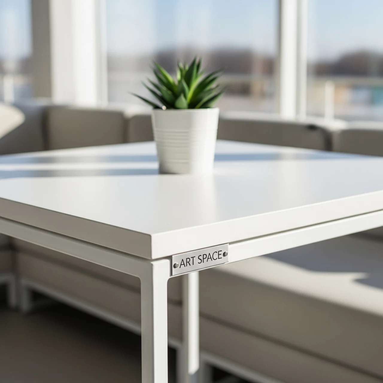 Аренда Коктейльный стол loft 45х45 см белый в Karat Resort — ART SPACE