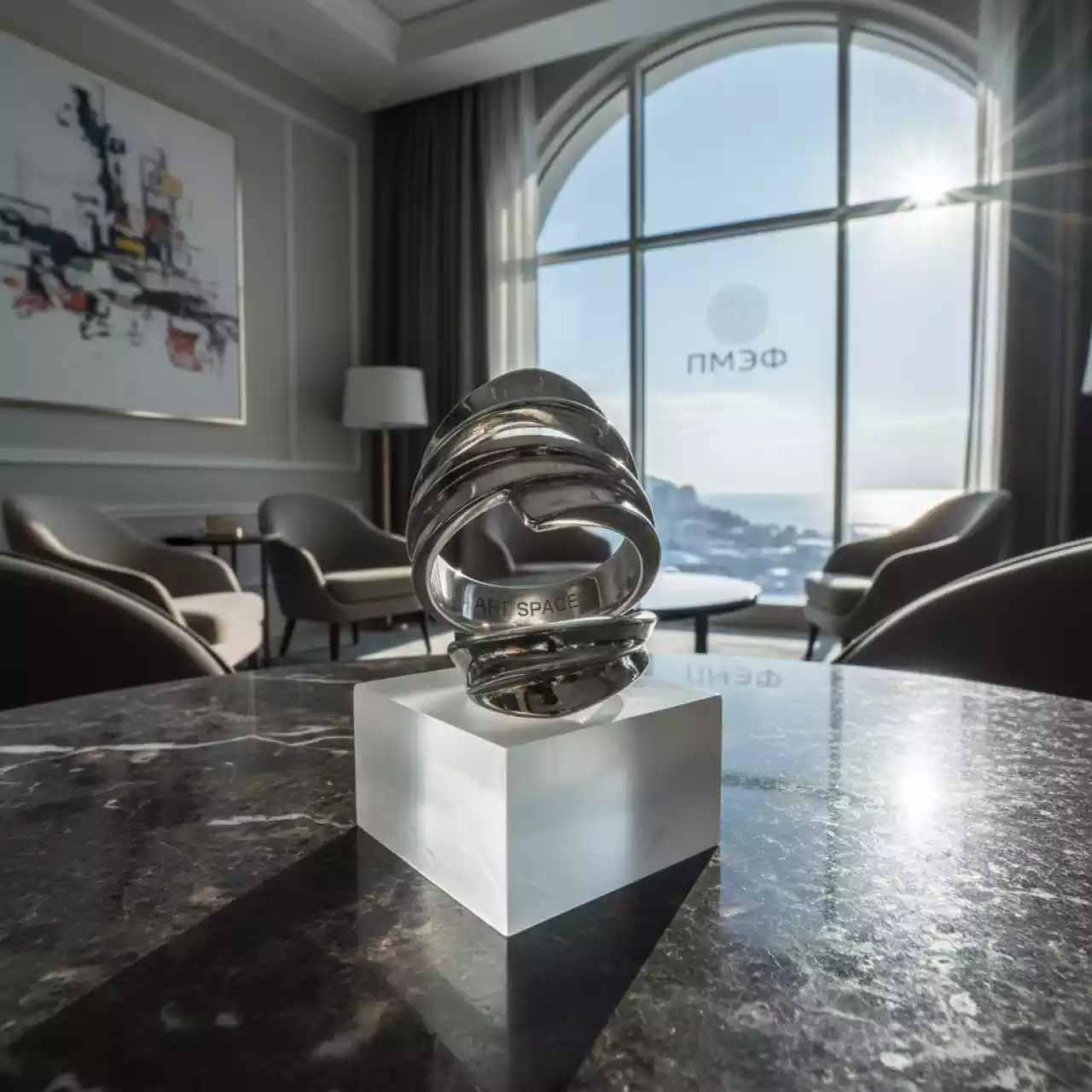 Аренда Кольцо "Вихрь" серебряное в Grand Karat Sochi — ART SPACE